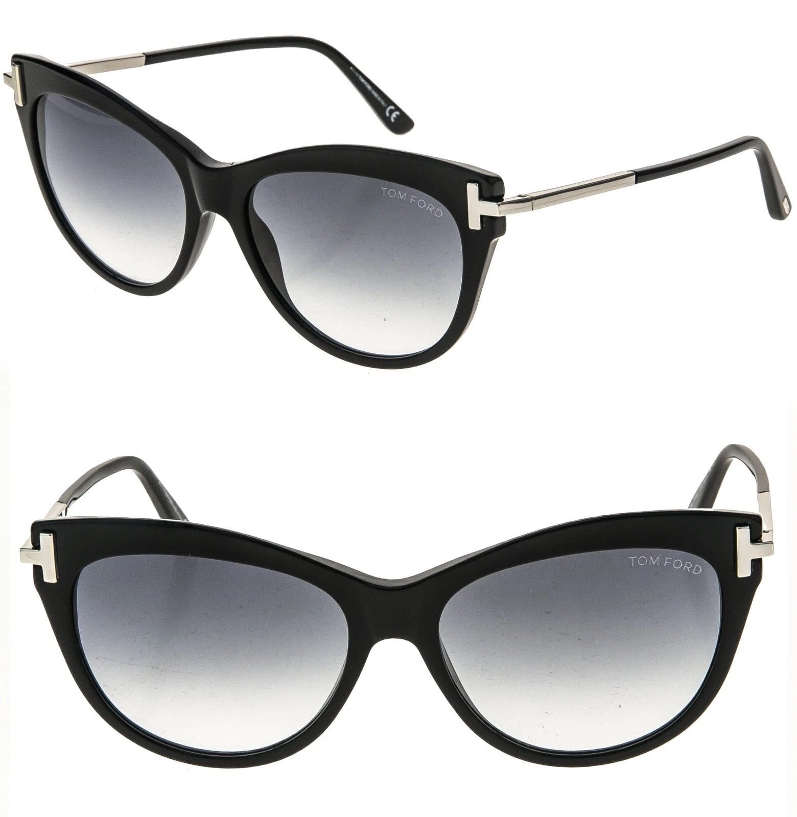 Tom Ford TOM FORD KIRA TF821 01B Silver Black Sunglasses 821 FT0821 Size ONE SIZE - 1 Thumbnail