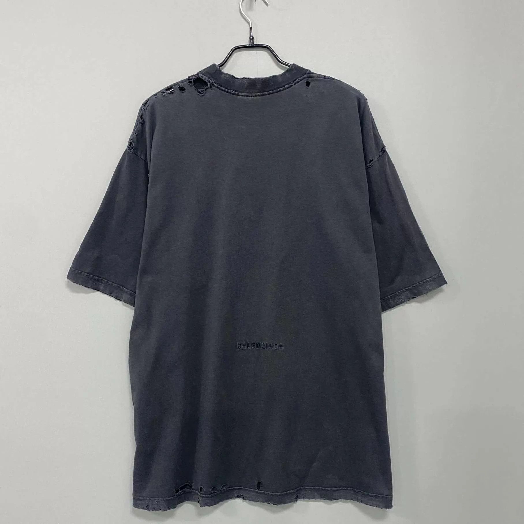 Balenciaga Balenciaga Statue of Liberty Distressed SS Tee S Size US S / EU 44-46 / 1 - 3 Thumbnail