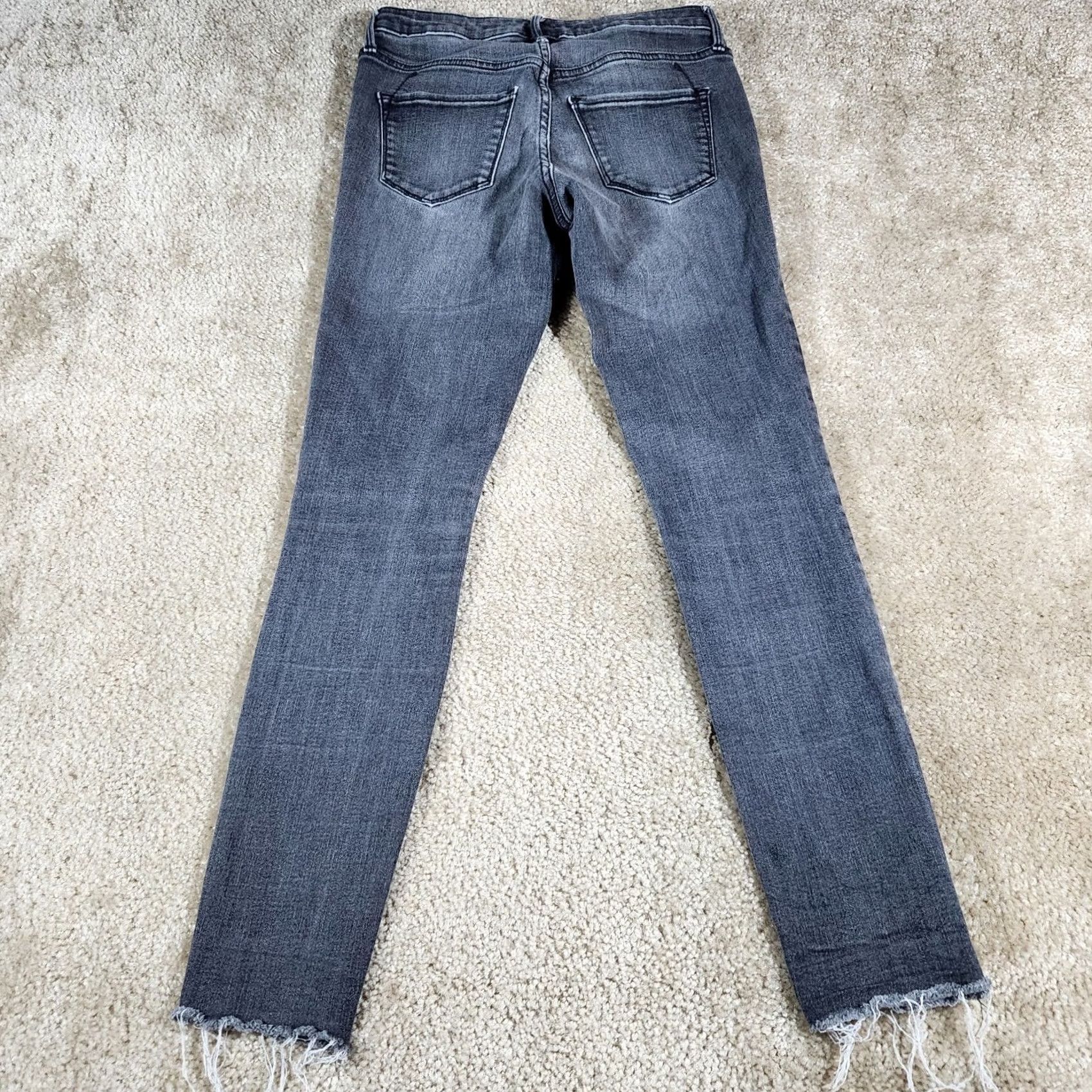 Mossimo Mossimo Jeggings Jeans Women Size 0 Reg Gray Low Rise Super Stretch Moto #52 Size 25" / US 0 / IT 36 - 4 Thumbnail