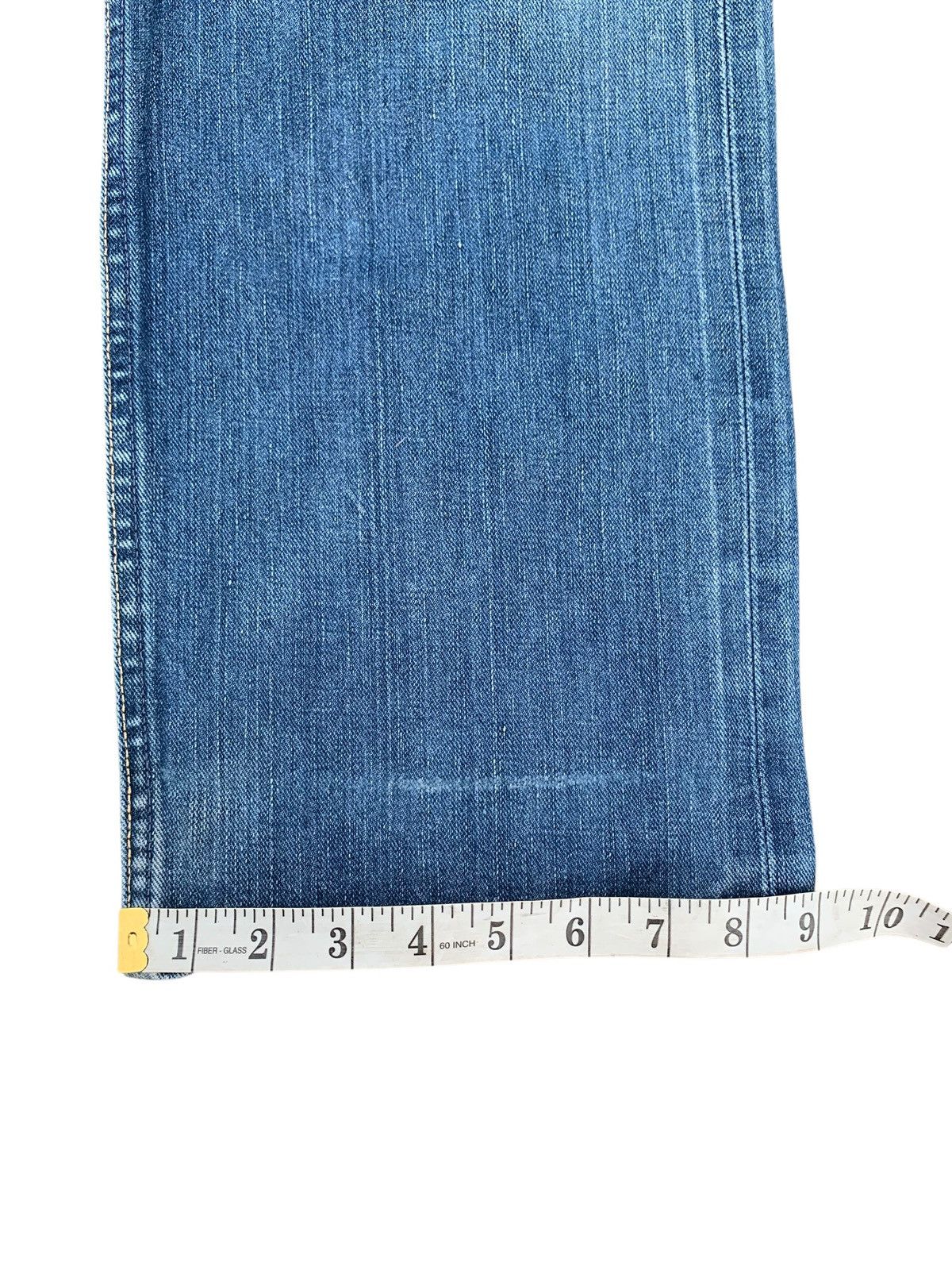 Wrangler VINTAGE WRANGLER BLUE BELL SELVEDGE FADED DISTRESSED DENIM Size US 31 - 21 Thumbnail