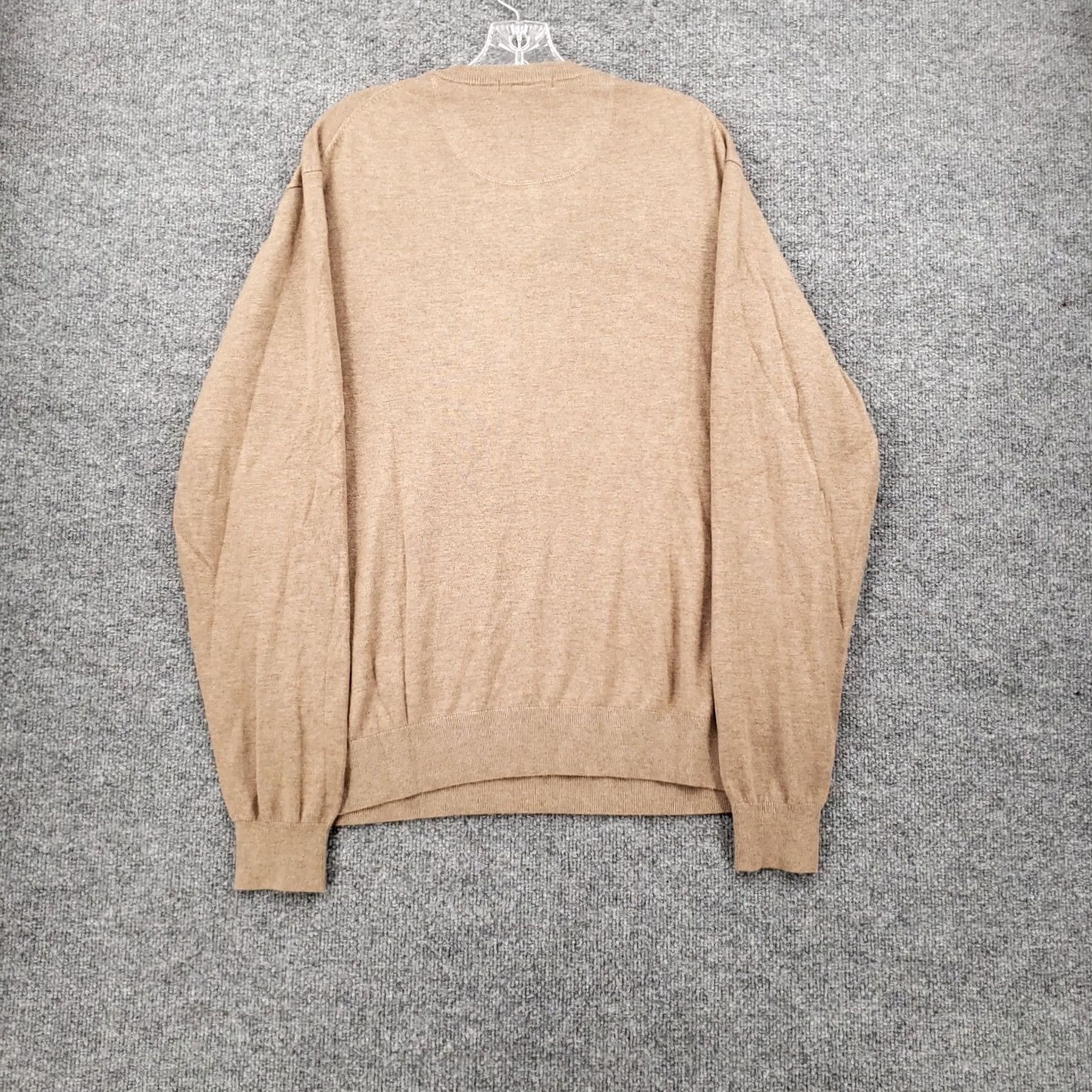 Johnston & Murphy Johnston & Murphy Sweater Womens L Brown Mens Long Sleeve Silk Neck Pullover Knit Size L / US 10 / IT 46 - 2 Thumbnail