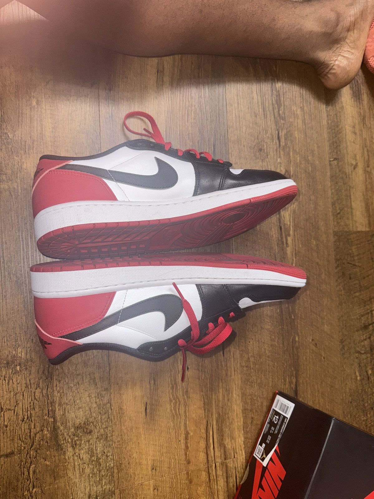 Jordan Brand Air Jordan 1 Low OG “Black Toe” (2023) Size US 12 / EU 45 - 3 Thumbnail