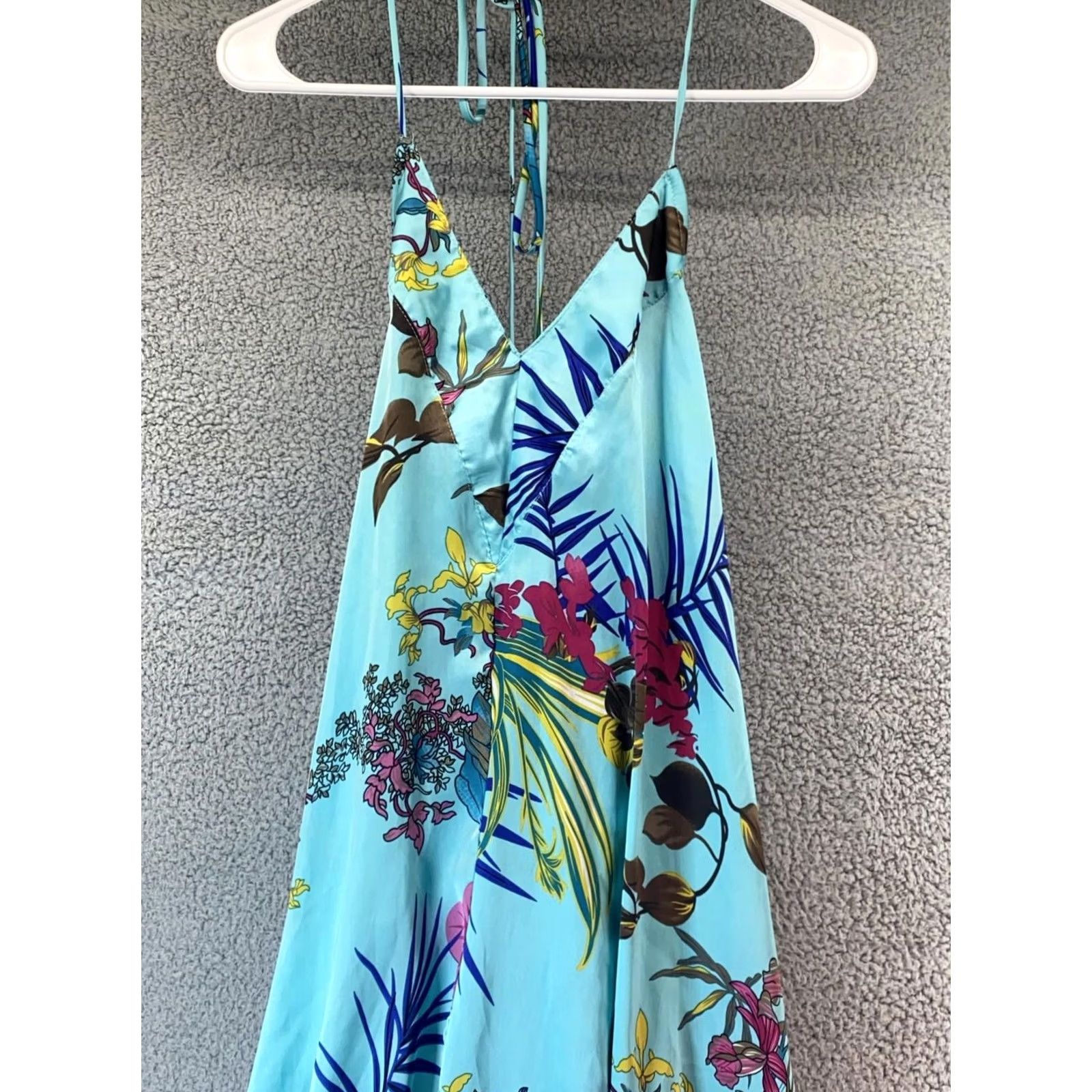 Vintage VINTAGE Women Sundress S Blue Floral The Vanity Room made in NYC Flowers Sundress Long Women Blue Floral Flowers Ladies Girls? Size S / US 4 / IT 40 - 3 Thumbnail
