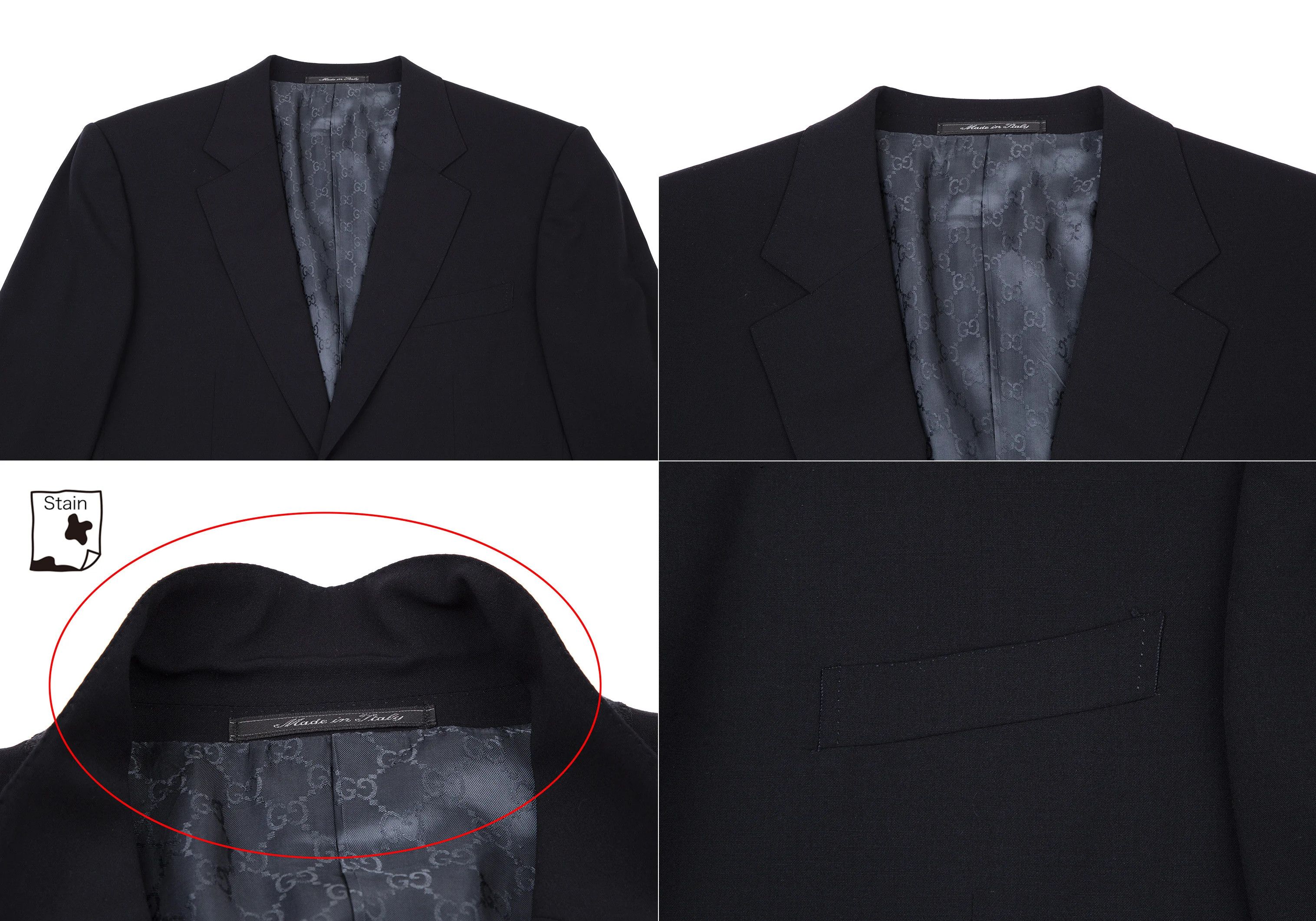 Gucci Stretch Wool Change Pocket Suit in Navy, Size 46 Size US S / EU 44-46 / 1 - 3 Thumbnail
