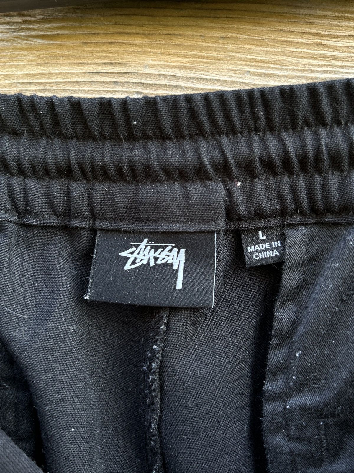 Stussy Stussy Elastic Waist Straight Fit Trousers Pants Black Size US 34 / EU 50 - 10 Thumbnail