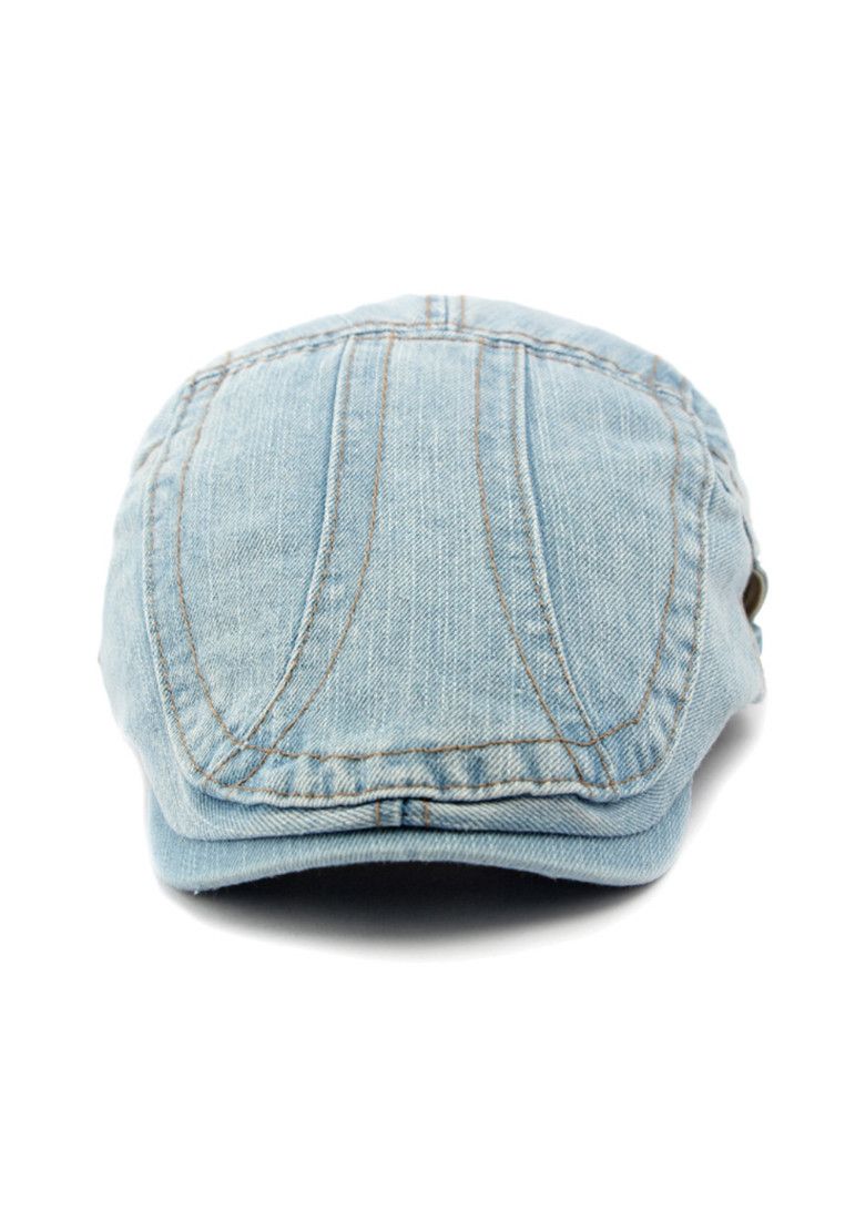 Other Light Blue Denim Beret Hat Size ONE SIZE - 2 Thumbnail