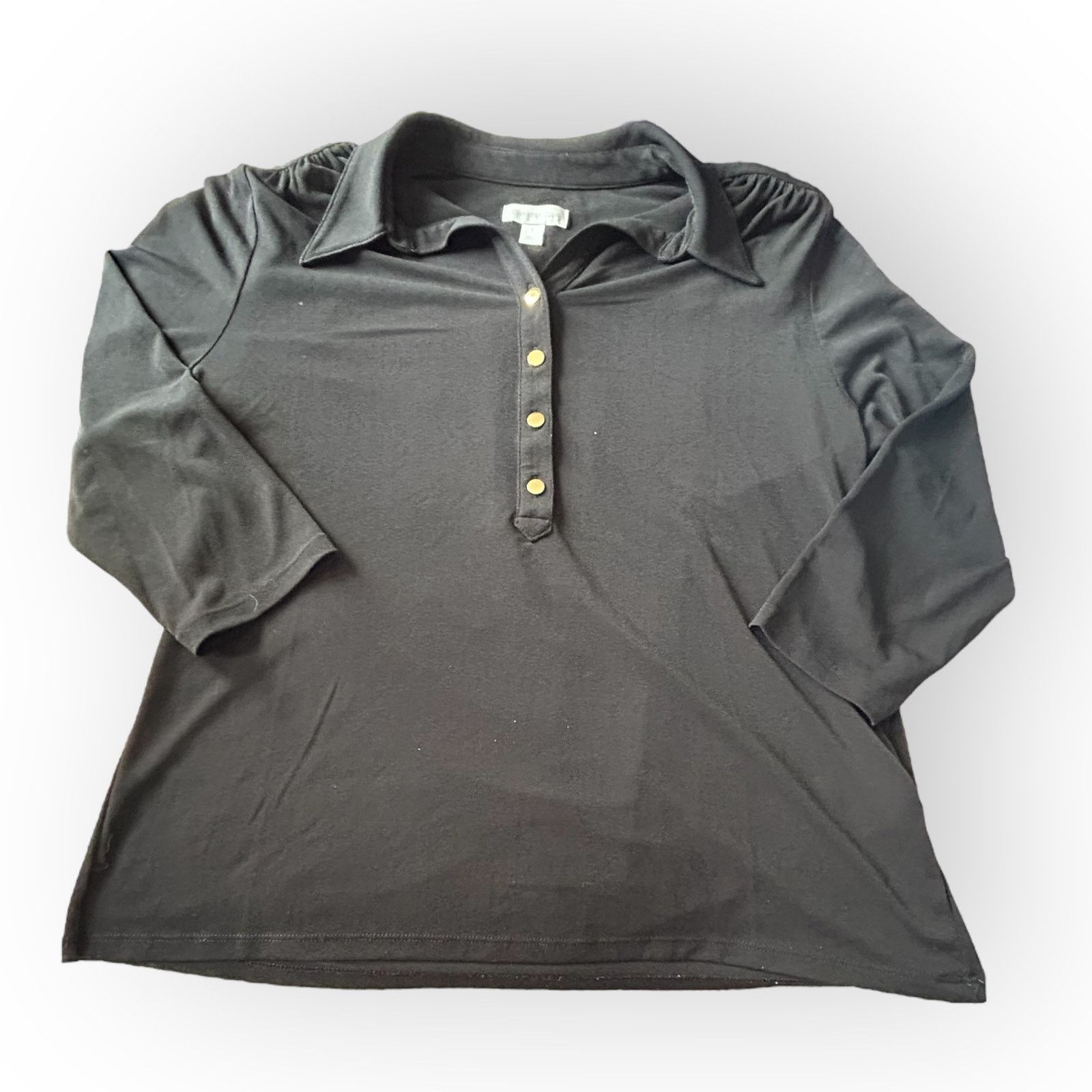 Other Women’s Black Charter Club Blouse | Size Large Size L / US 10 / IT 46 - 2 Thumbnail