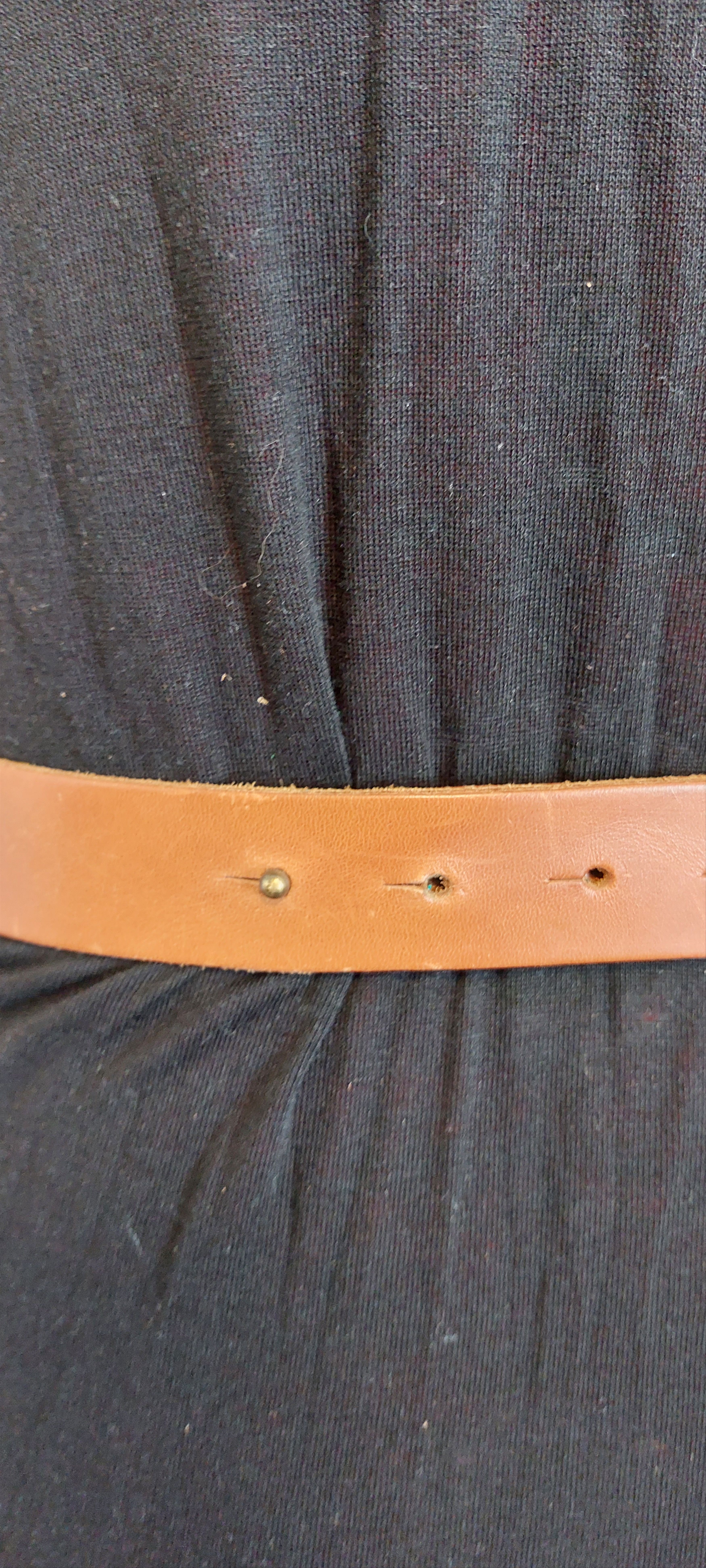 Vintage Vintage Western Leather Belt – Engraved Buckle – 80cm Size ONE SIZE - 7 Thumbnail