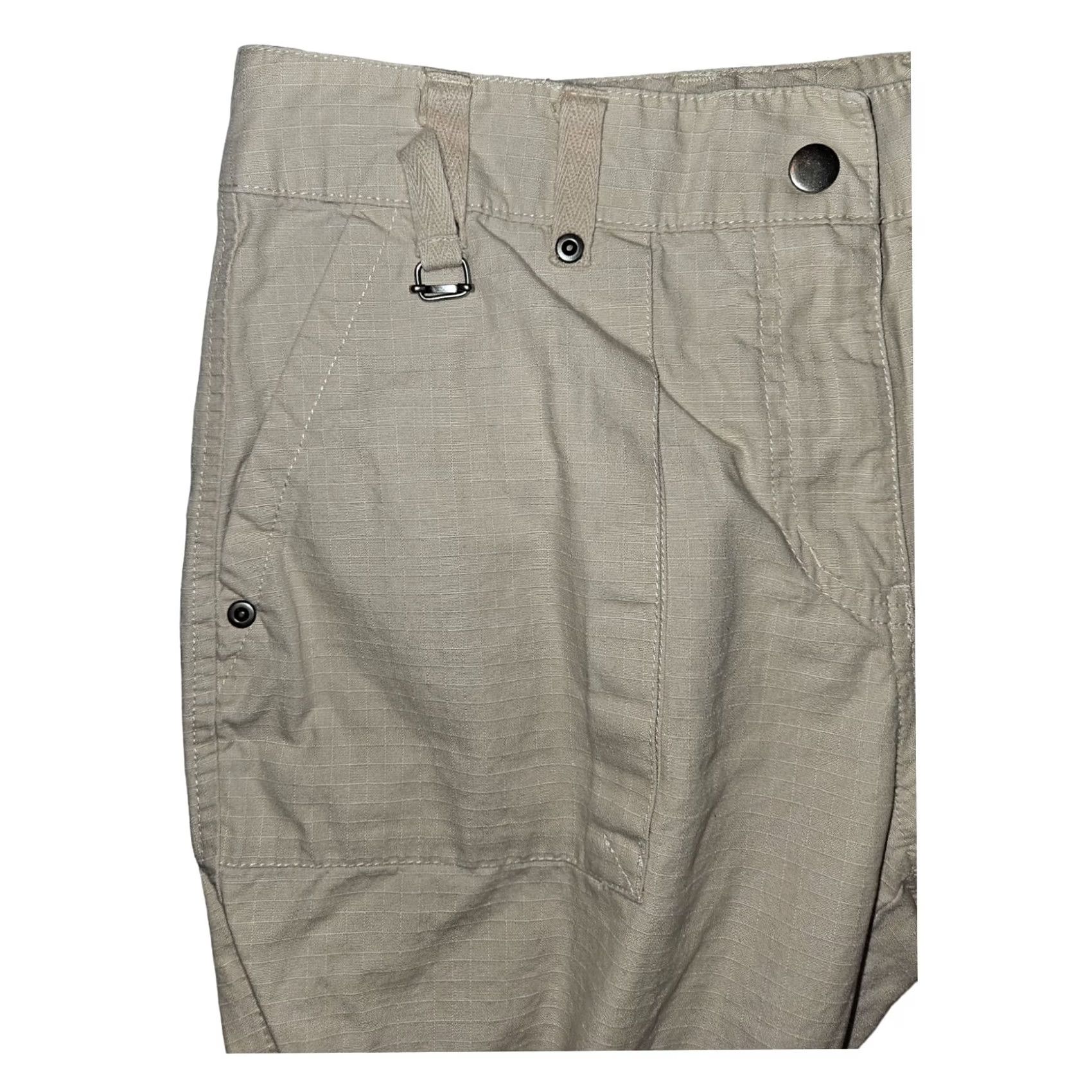 CO Co Cargo Pants Women's 6 Ivory Rip Stop Roll Tab Casual 90s City Hipster Preppy Pockets Straight 30 in Inseam Womens Size 28" / US 6 / IT 42 - 7 Thumbnail