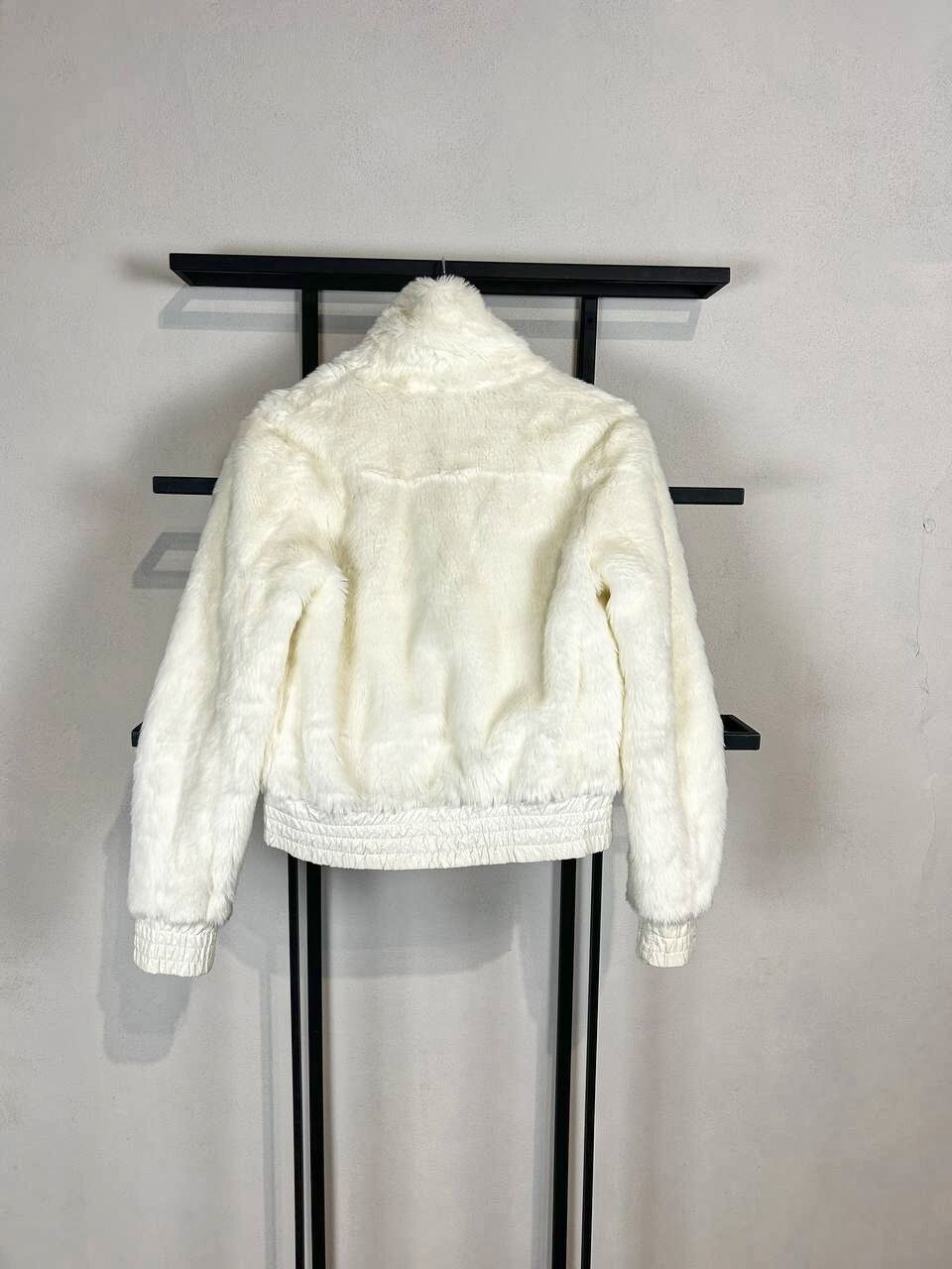 Japanese Brand Cropped Faux Fur Jacket White Soft Girl Coquette Y2K Core Size US S / EU 44-46 / 1 - 8 Thumbnail