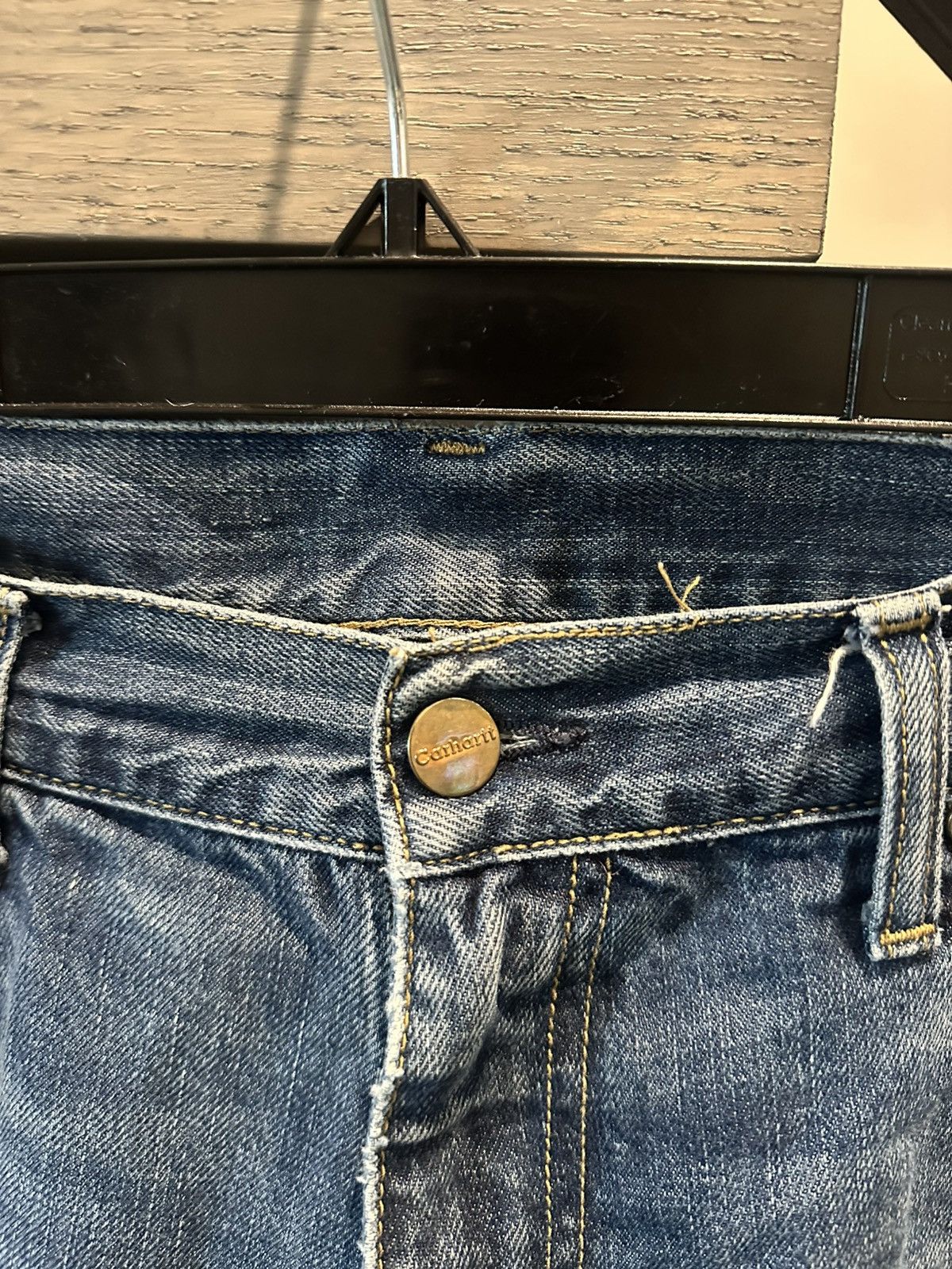 Carhartt Distressed Blue Denim Carhartt Jeans Size US 32 / EU 48 - 2 Thumbnail
