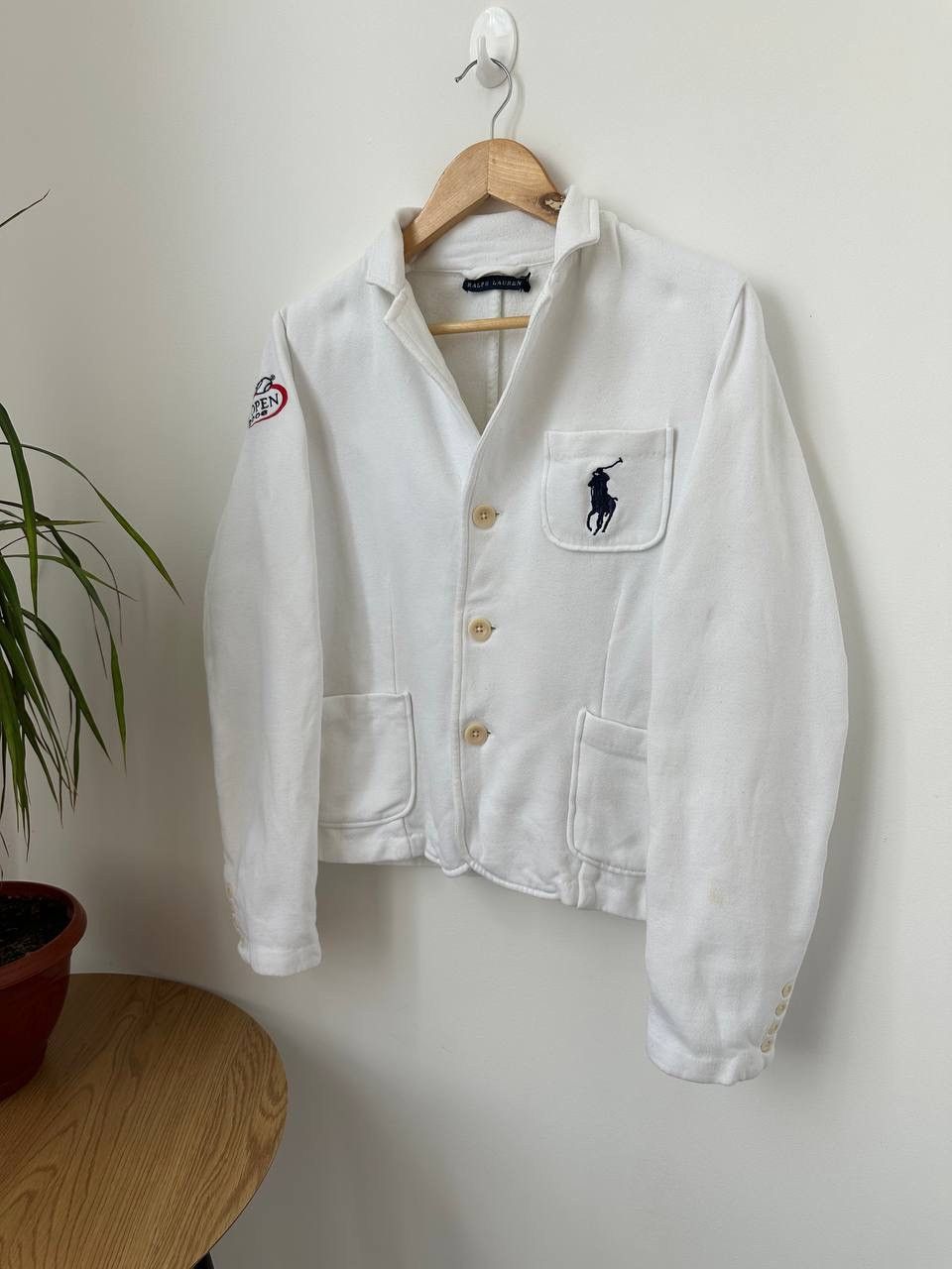 Polo Ralph Lauren × Vintage Vintage Polo Ralph Lauren US Open 2006 White Cardigan Size US L / EU 52-54 / 3 - 10 Thumbnail