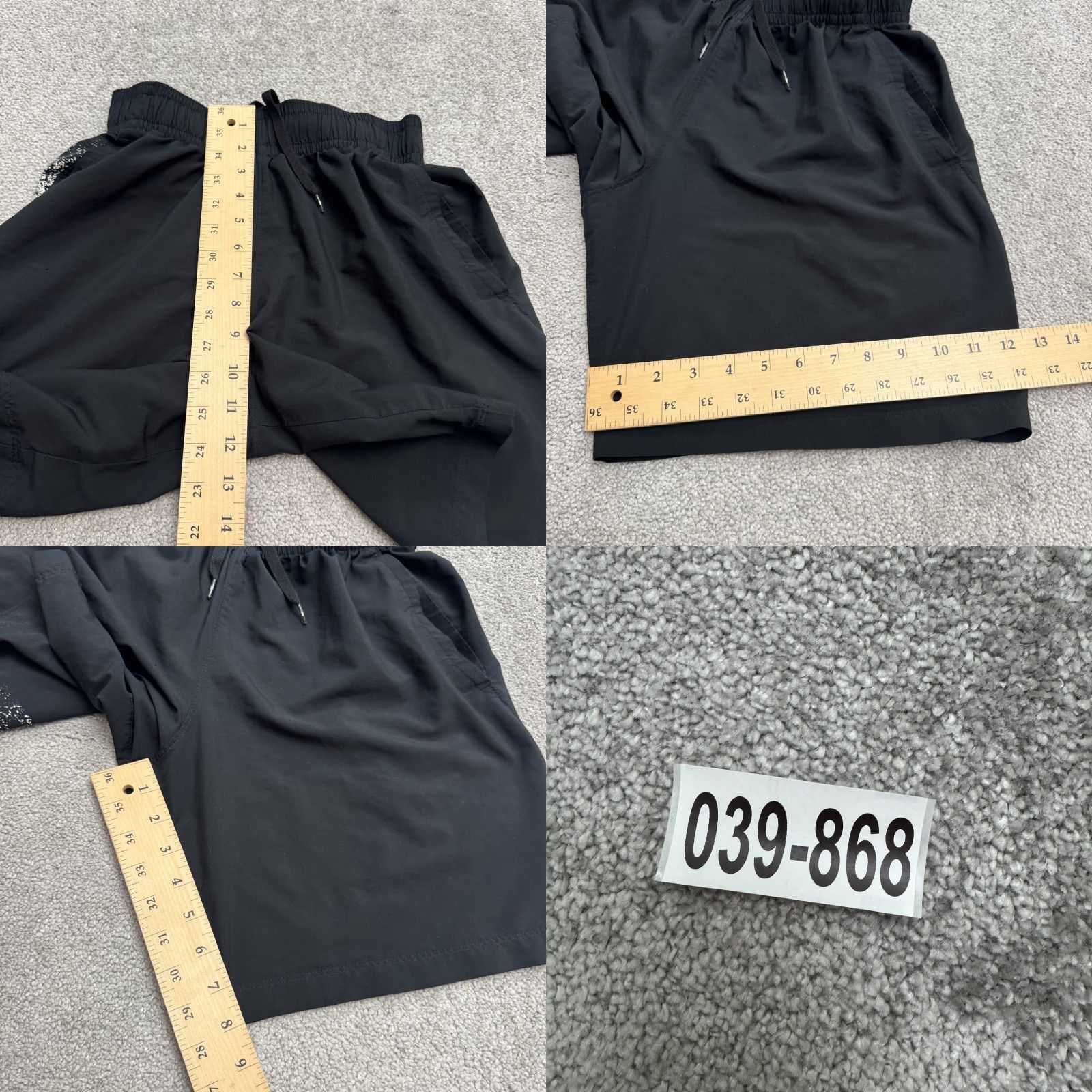 Under Armour Under Armour Shorts Mens Small Black White Graphic Elastic Waist Active Size US 29 - 8 Thumbnail