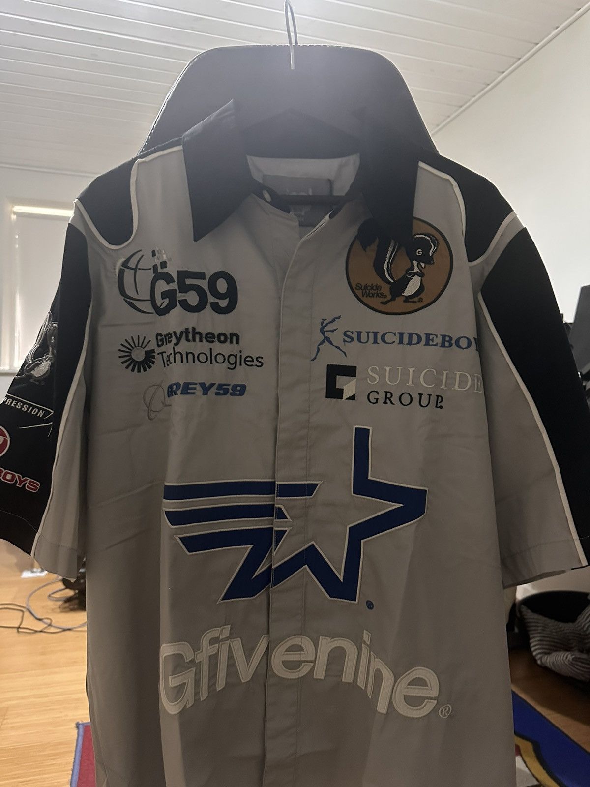 G59 Records SS Racing shirt Grey Size US L / EU 52-54 / 3 - 1 Thumbnail