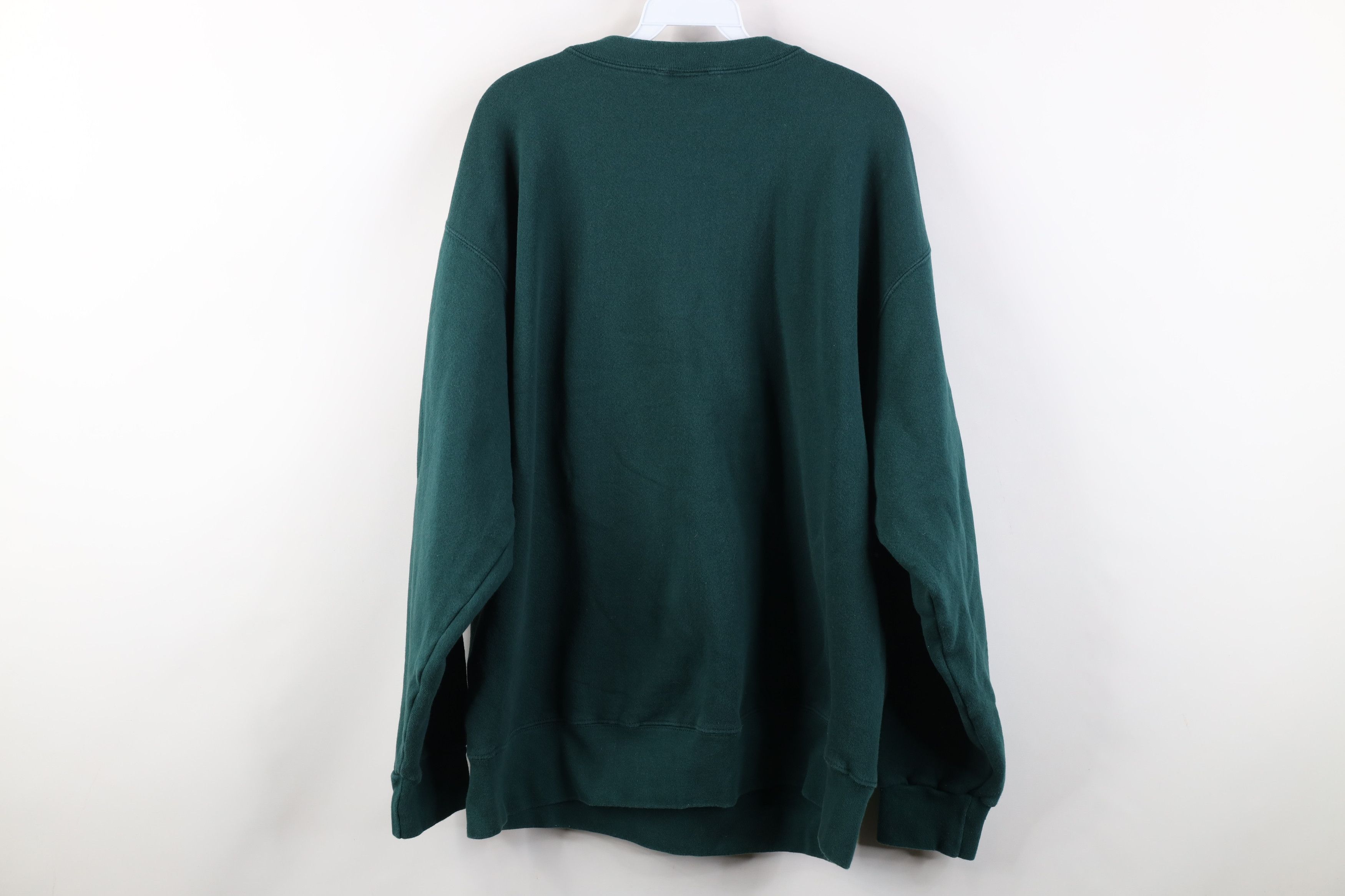 Vintage Vintage 90s Streetwear Christmas Excuses Sweatshirt Green Size US XL / EU 56 / 4 - 11 Thumbnail