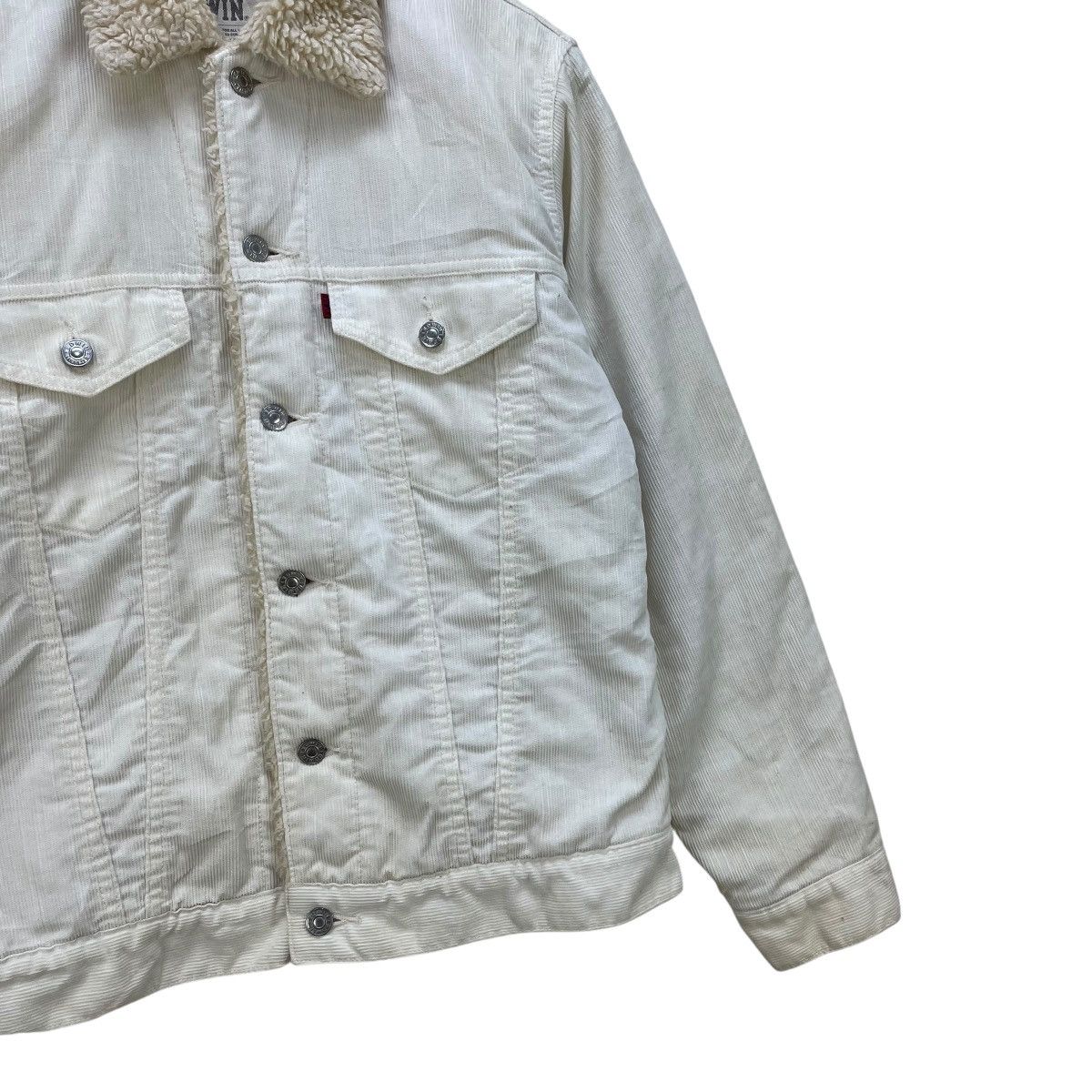 Edwin 💥Vintage Edwin Corduroy Blanket Shearling Jacket Size US S / EU 44-46 / 1 - 6 Thumbnail
