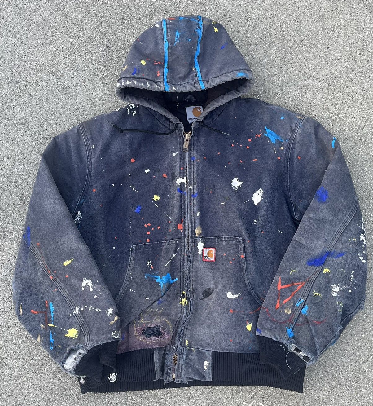 Carhartt × Streetwear × Vintage 09' Faded Dark Teal Blue Carhartt