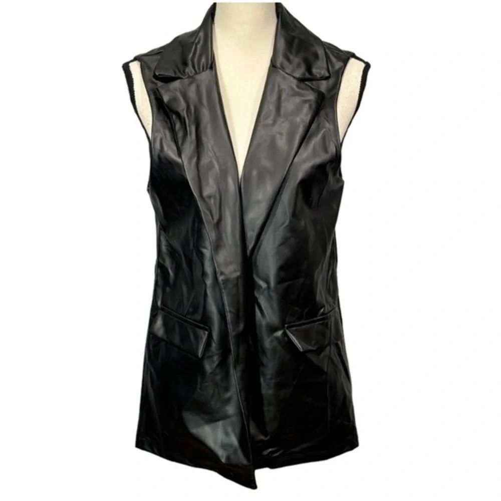 Other Yo-yo 5 Faux Leather Vest NWT Size M / US 6-8 / IT 42-44 - 1 Thumbnail