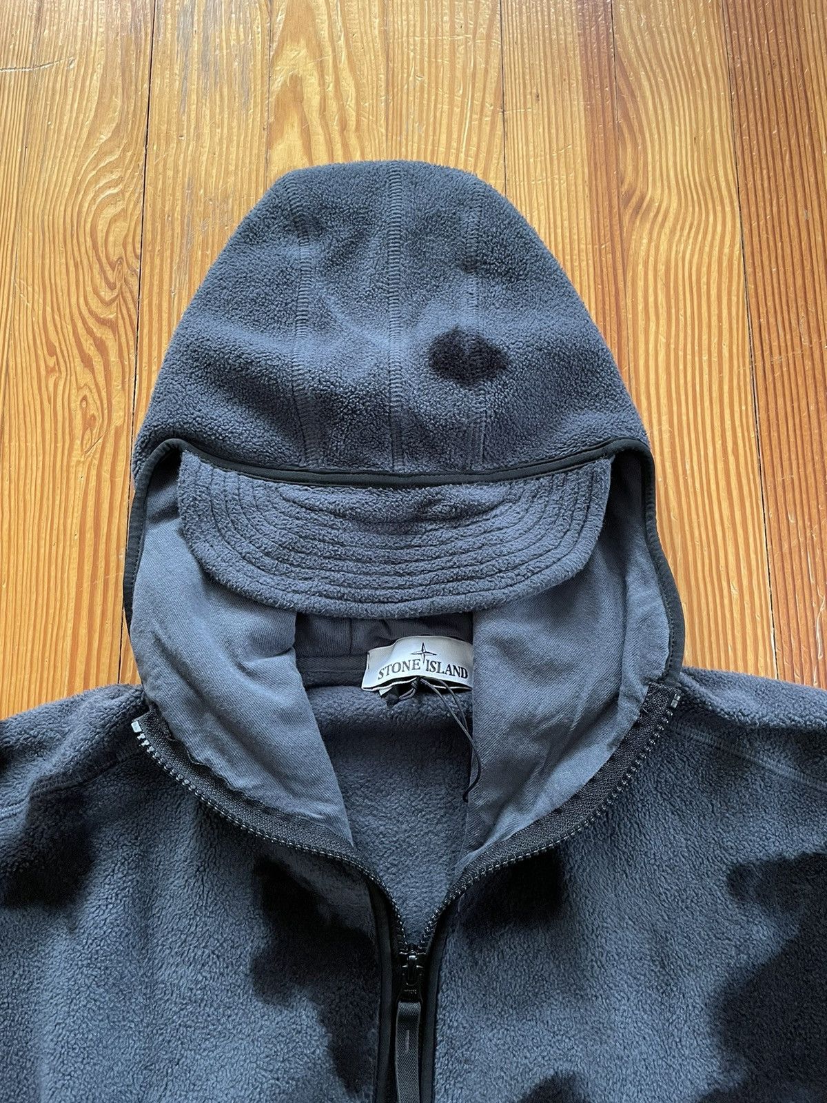 Stone Island Stone Island Hand Coloring Fleece Zip Hoodie Sniper Mask Size US L / EU 52-54 / 3 - 3 Thumbnail