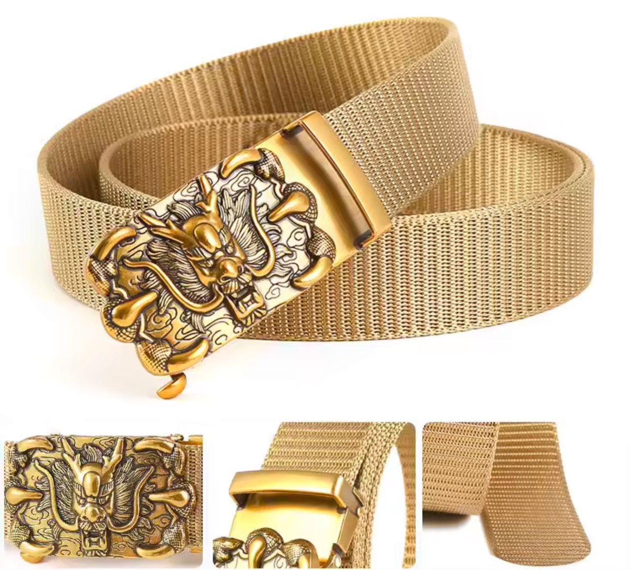 Designer 125cm Dragon Craving Buckles Belts Size ONE SIZE - 5 Thumbnail