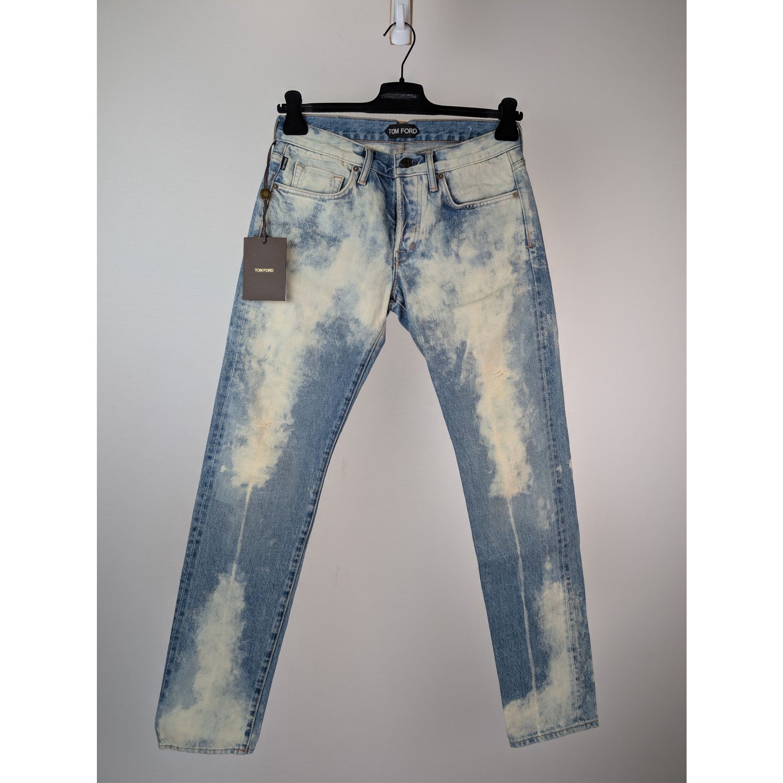 Tom Ford o1rshd1 Slim-Fit Denim Jeans in Pale Bleached Size US 30 / EU 46 - 1 Thumbnail