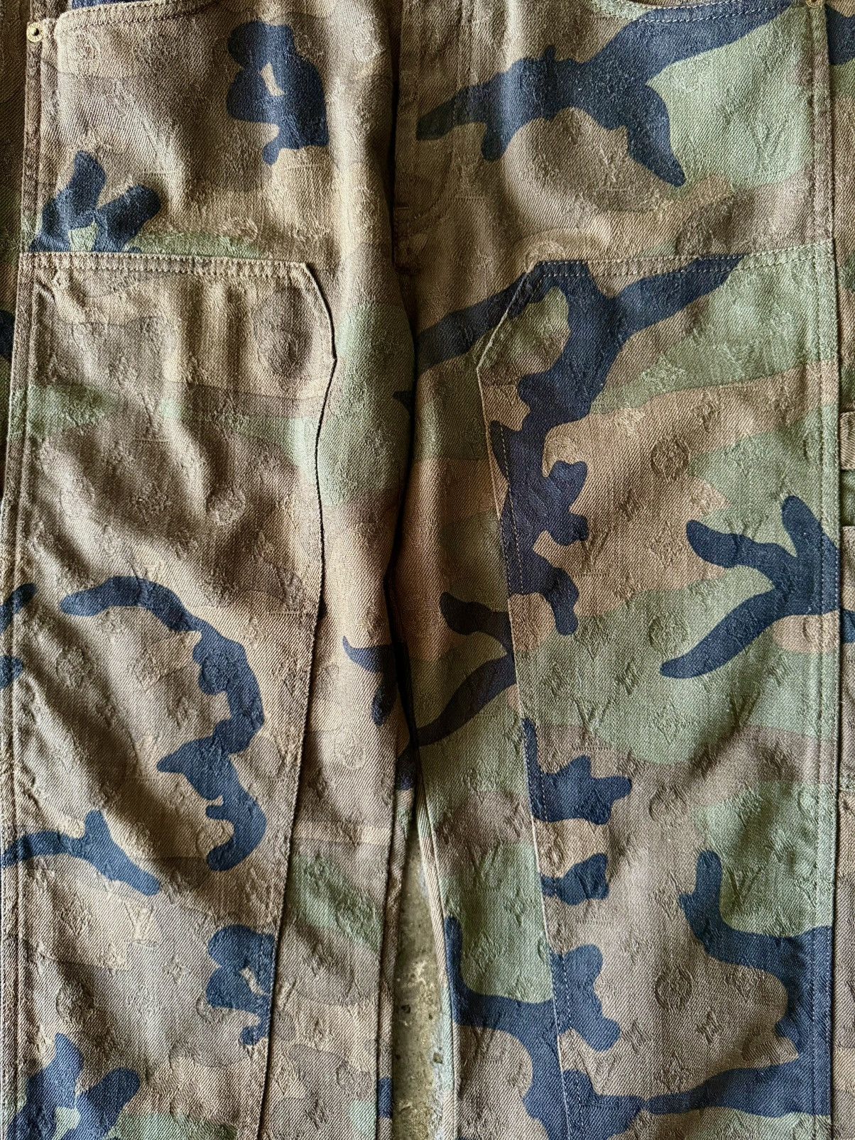 Louis Vuitton × Supreme Louis Vuitton - Supreme -SS16- Jacquard Camo Carpenter Jeans Size US 30 / EU 46 - 6 Thumbnail
