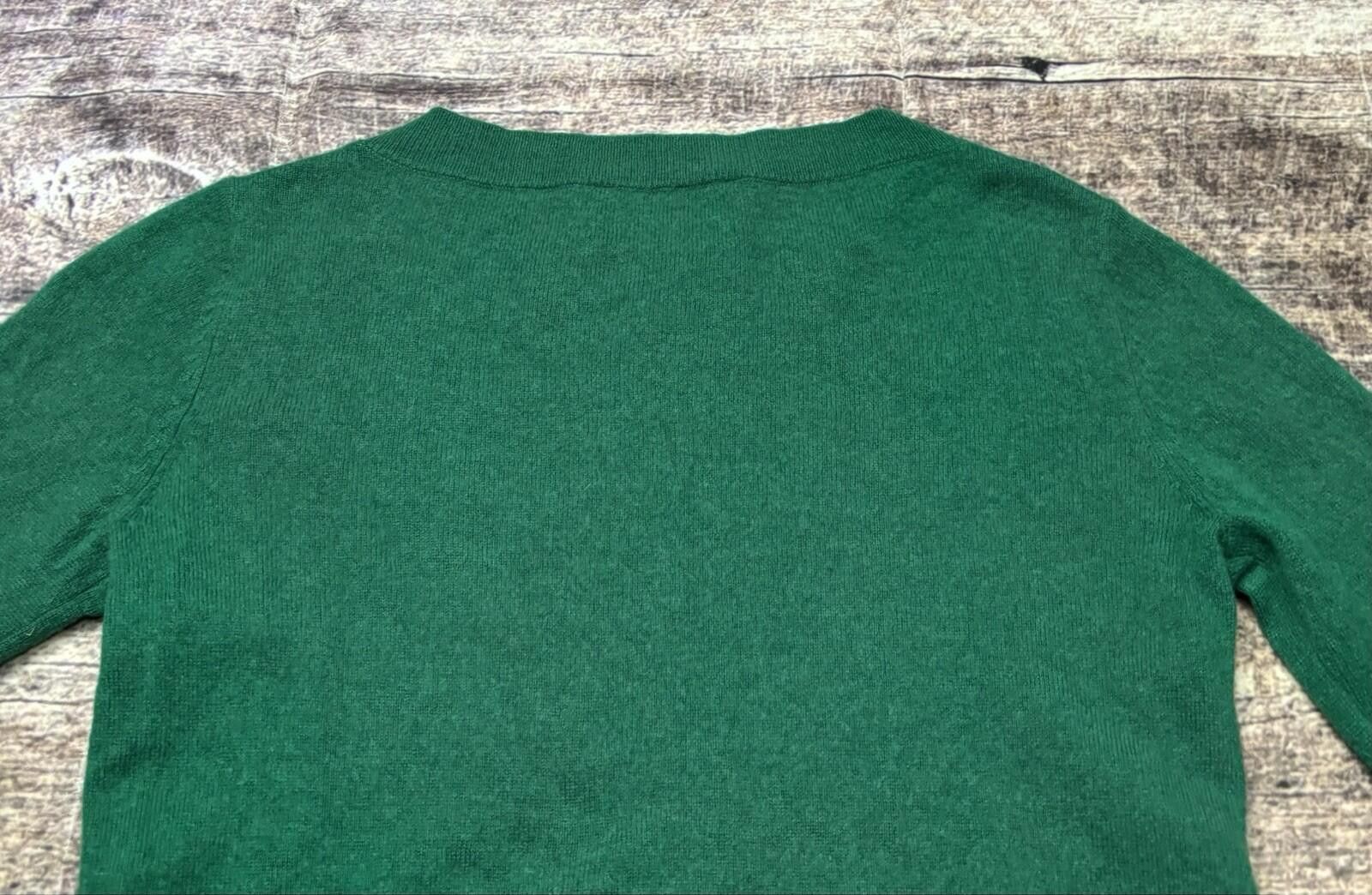 Bcbgmaxazria BCBGMAXAZRIA Sweater Womens Small Cashmere Crew Neck Green Size S / US 4 / IT 40 - 8 Thumbnail