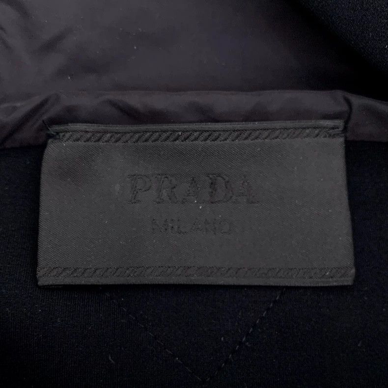 Prada Prada Black hooded half-zipper long-sleeved sweatshirt 2501 Size US XL / EU 56 / 4 - 5 Thumbnail