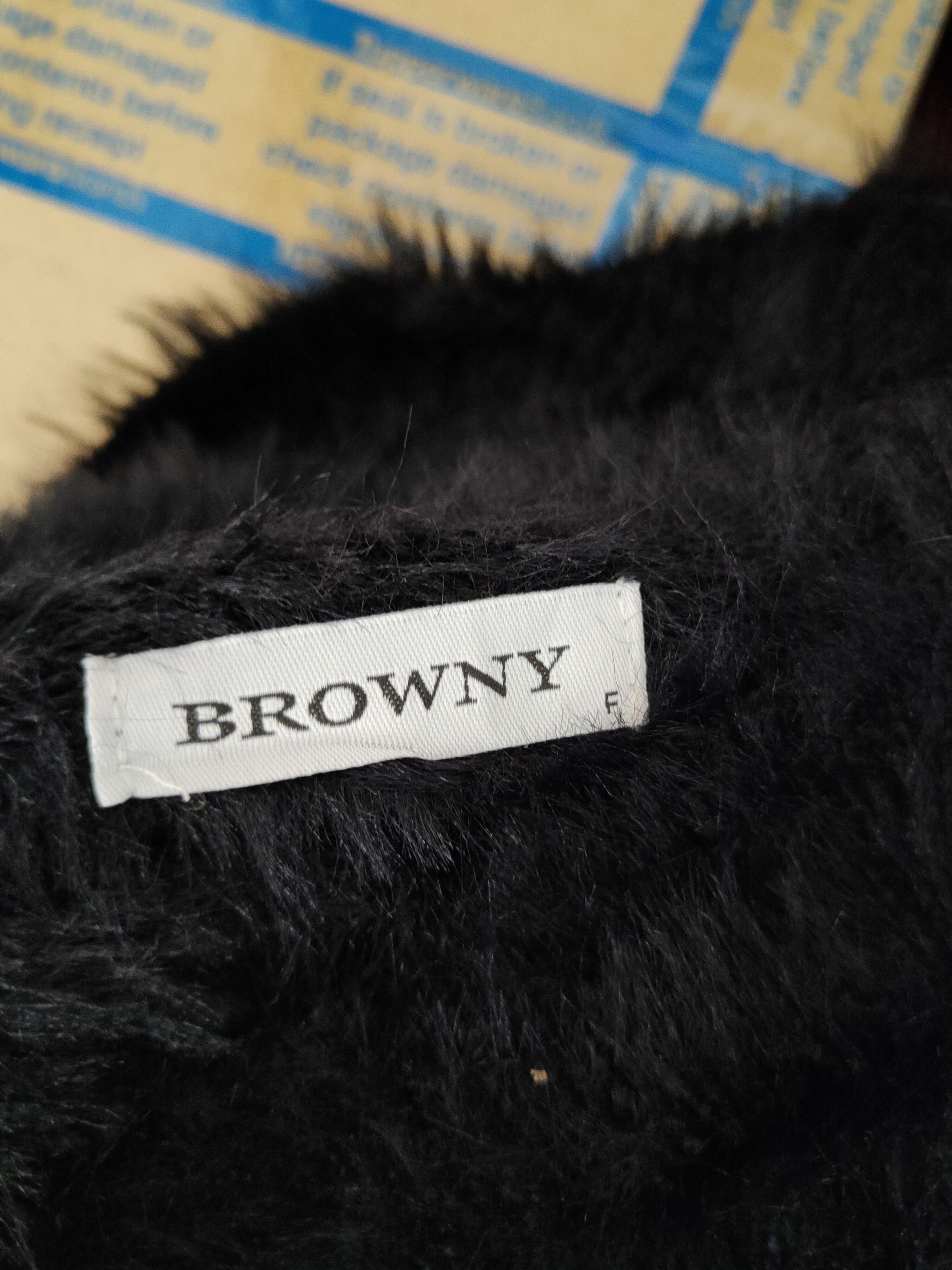 Aran Isles Knitwear Browny Black Shag Shaggy Fur Mohair Knitwear #S1972 Size S / US 4 / IT 40 - 13 Thumbnail