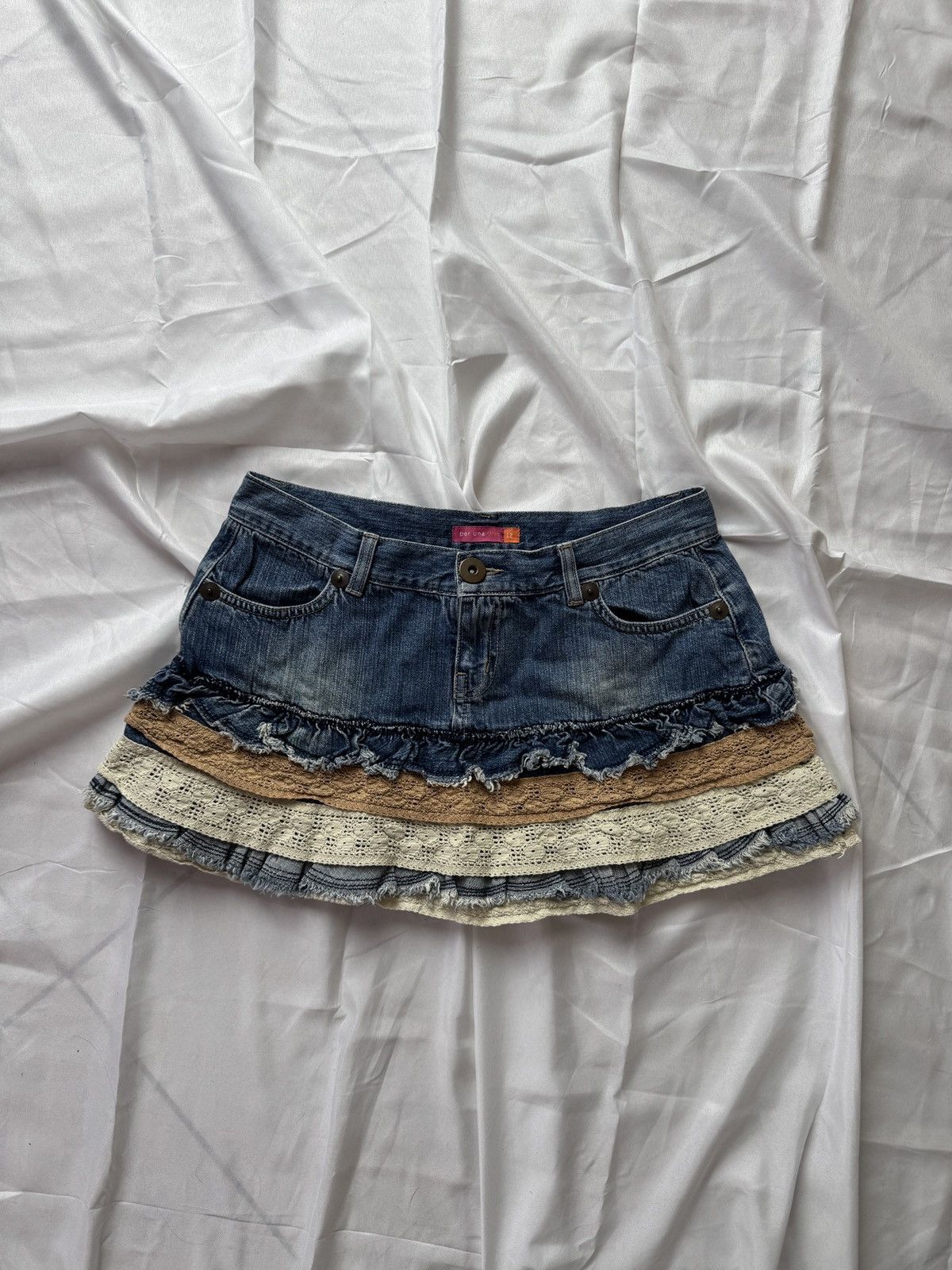 Hysteric Glamour Amazing Y2K Super Sexy 2000’s Vintage Boho Mini Skirt Size 27" / US 4 / IT 40 - 1 Thumbnail