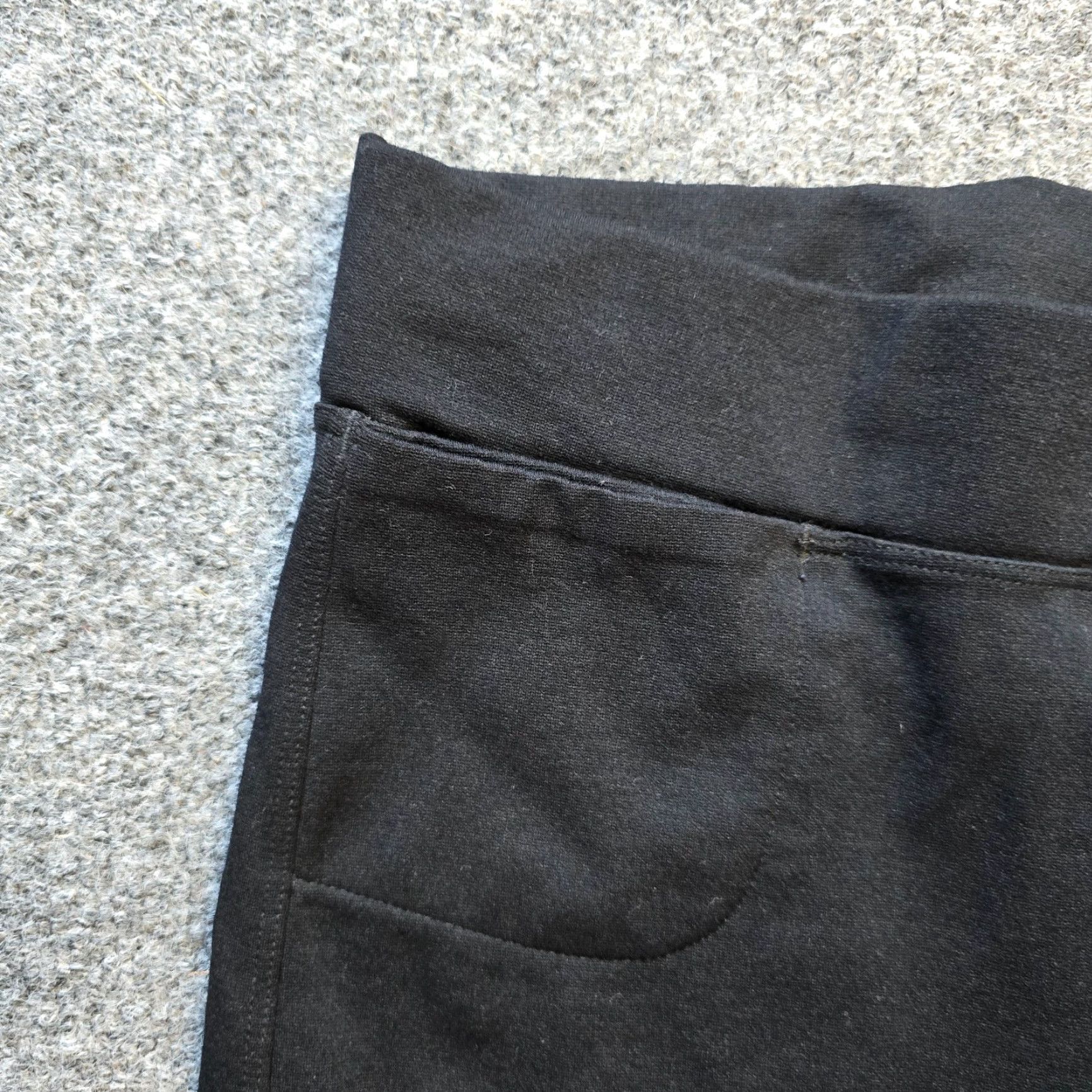 Vintage American Giant Pants Womens 14 Black Skinny Leggings Stretch Casual Capsule Capsule? Size 36" / US 14 / IT 50 - 3 Thumbnail