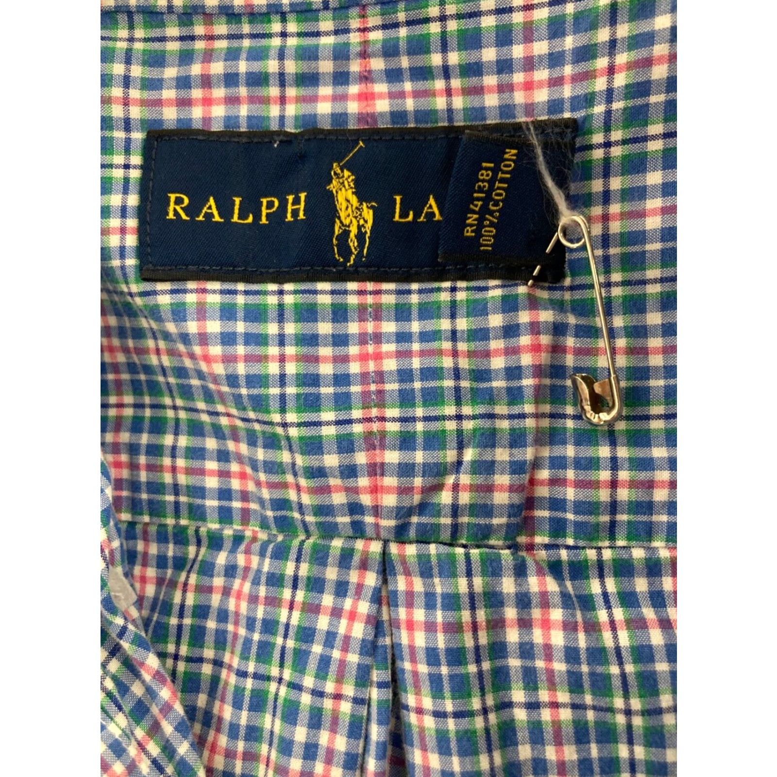 Ralph Lauren Ralph Lauren Shirt Mens Medium Button-Up Long Sleeve Plaid Multicolor Cotton Regular Collar-Point Classic Preppy Theme Mens Size US M / EU 48-50 / 2 - 6 Thumbnail