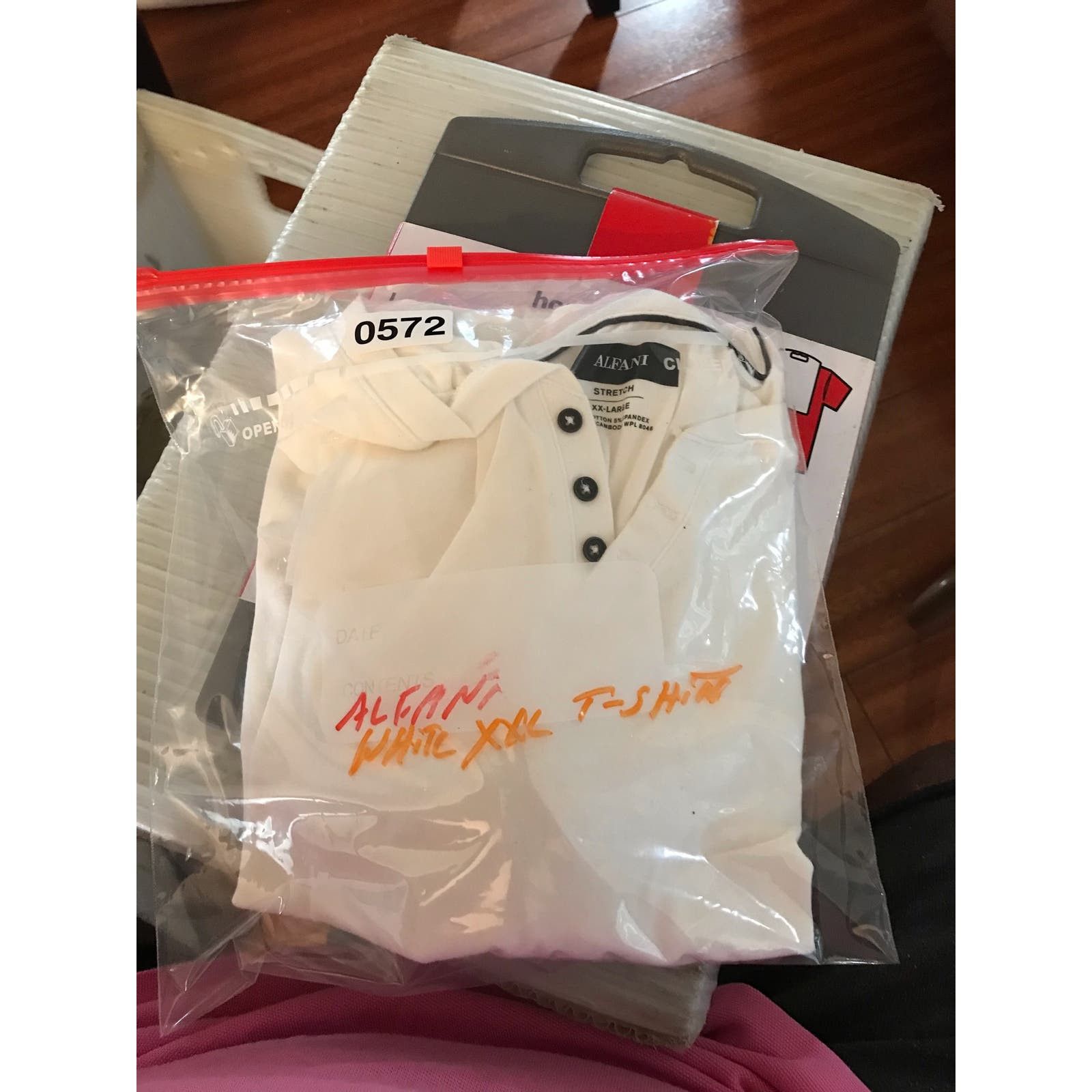 Alfani ALFANI Stretch Shirt Men's XXL White Short Sleeve Size US XXL / EU 58 / 5 - 6 Thumbnail