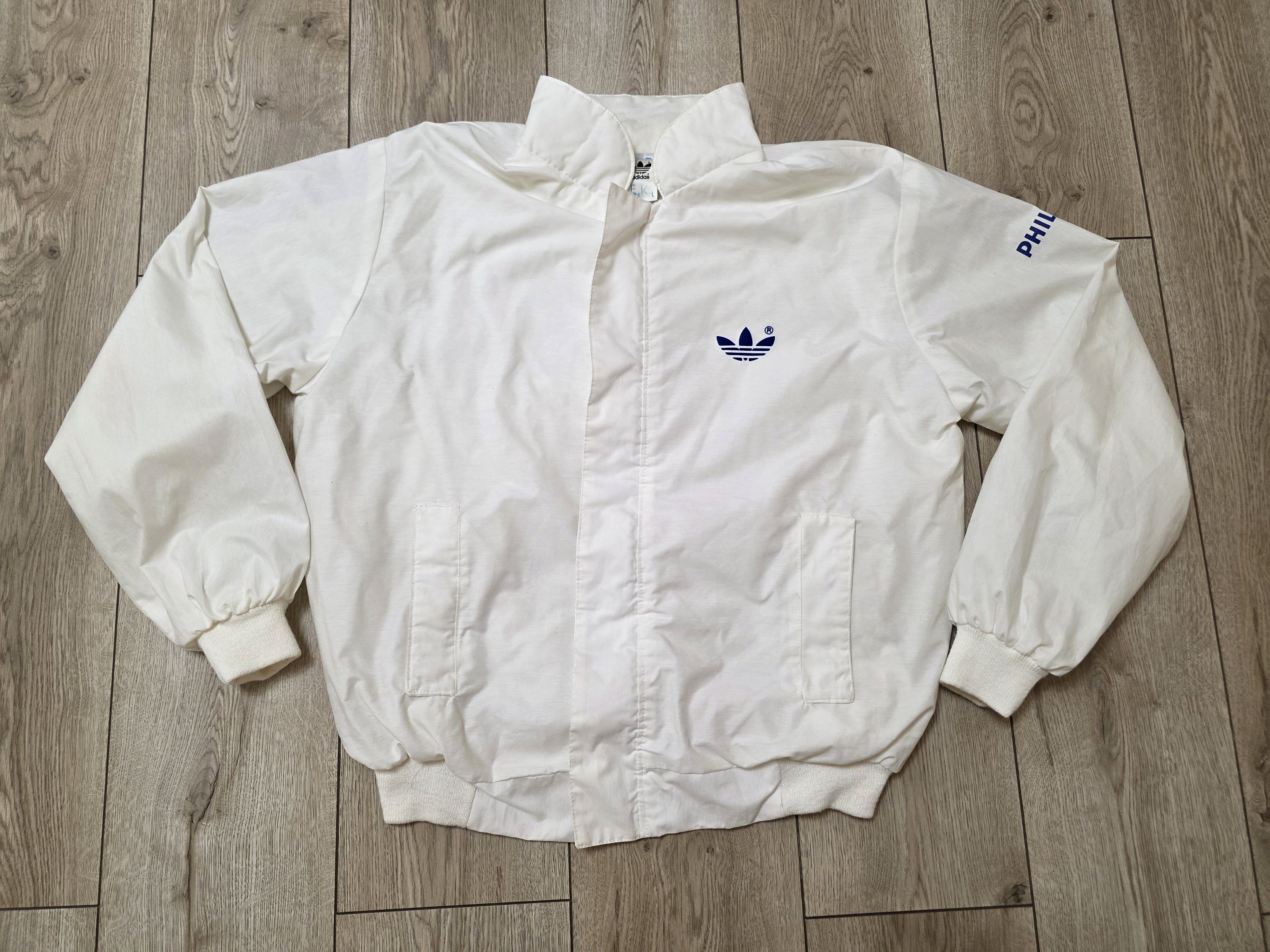 Adidas ADIDAS VINTAGE JACKET WHITE Y2K 90s SOCCER TRAINING JACKET Size US L / EU 52-54 / 3 - 1 Thumbnail
