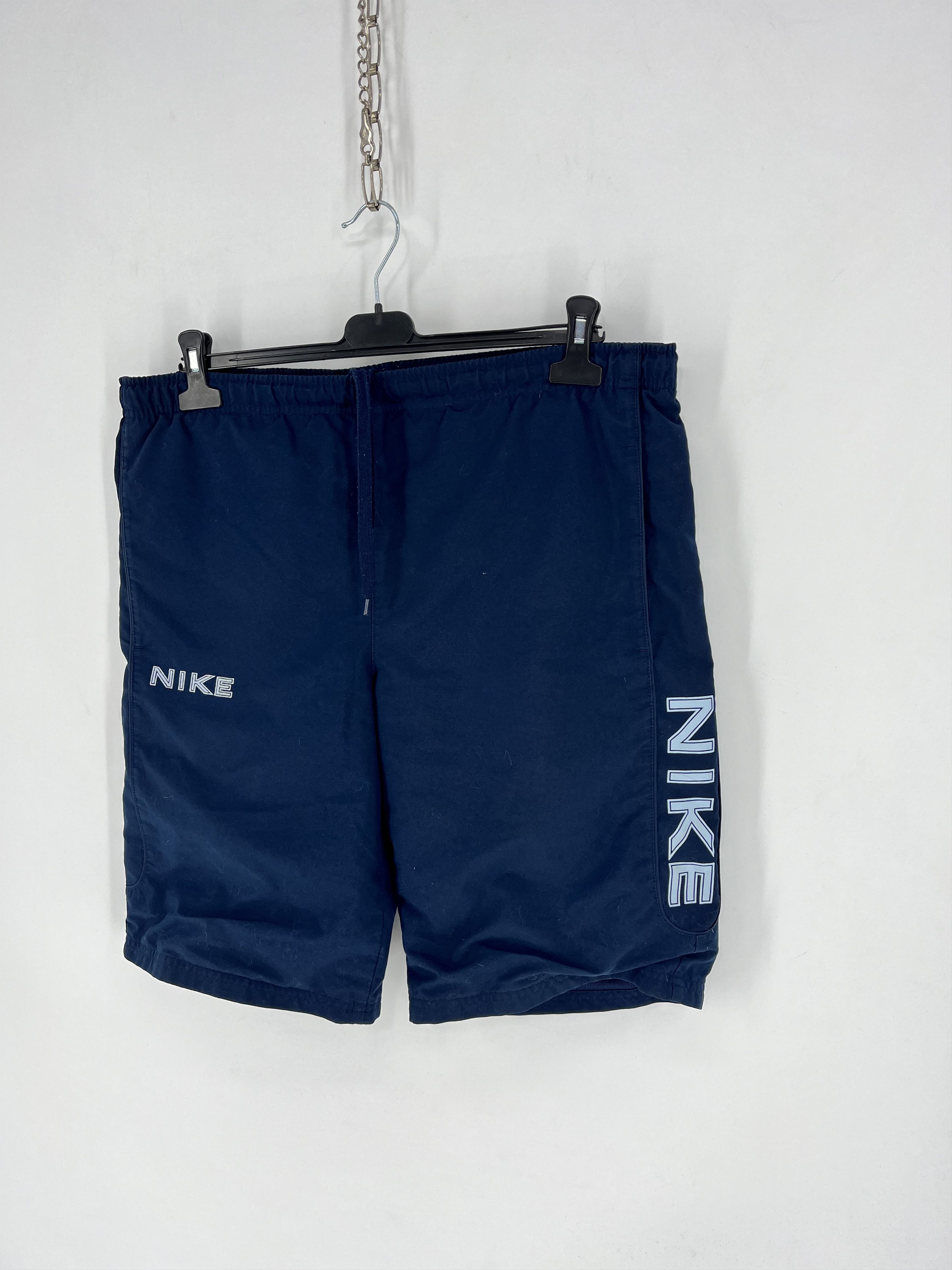 Nike × Vintage 90s Vintage Nike Swoosh Logo Shorts Travis Style Size US 32 / EU 48 - 3 Thumbnail