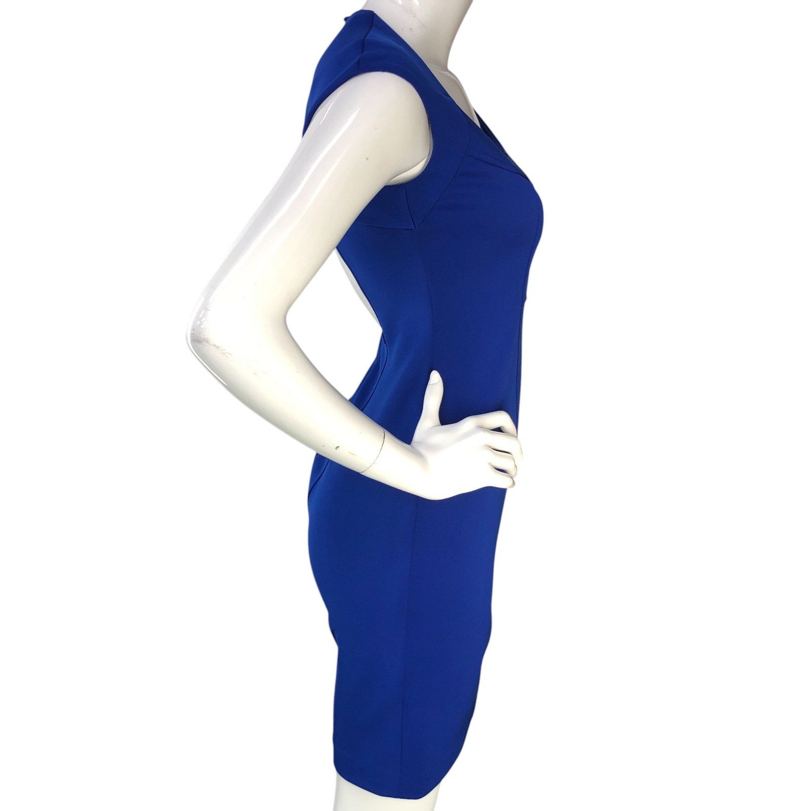 MAGGY LONDON Maggy London Size 2P Dress Open Back Scoop Neck Royal Blue Size XS / US 0-2 / IT 36-38 - 10 Thumbnail
