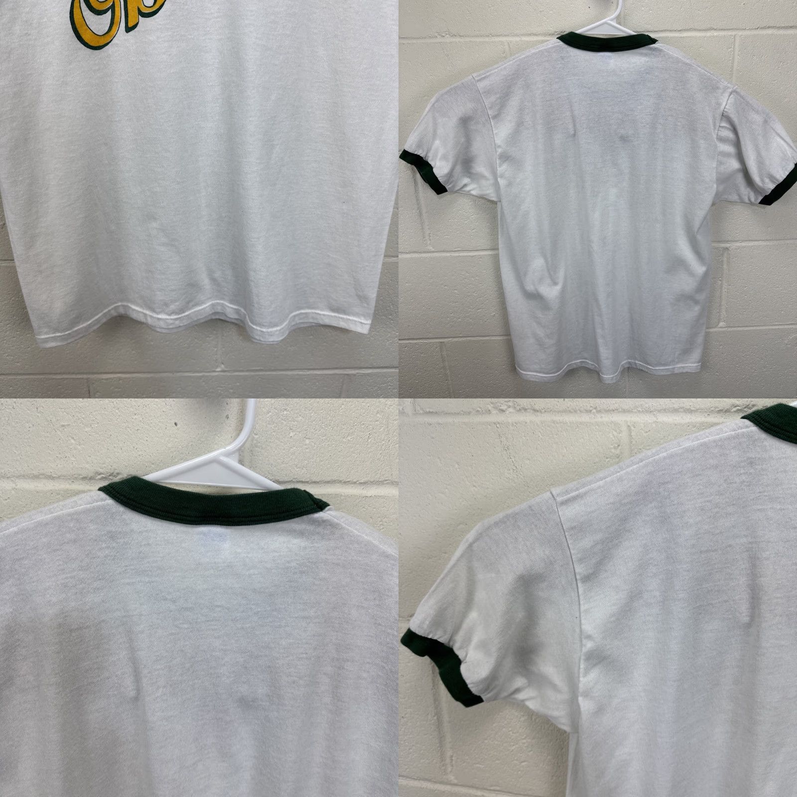 Jerzees VINTAGE Jerzees T-Shirt XL White Leprechaun Rainbow 80s Pot Of Gold Graphic Print Crew Neck Short Sleeve Men Mens Size US XL / EU 56 / 4 - 8 Thumbnail