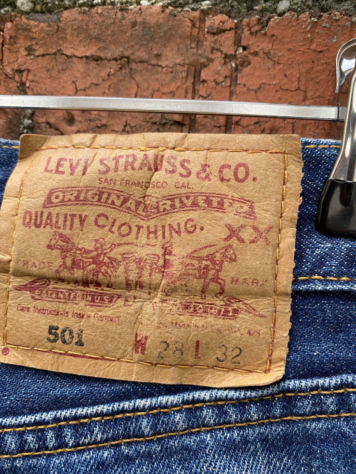 Levi's × Levi's Vintage Clothing × Vintage W28x31.5 vintage levi's 501 90s made in USA Size US 28 / EU 44 - 4 Thumbnail