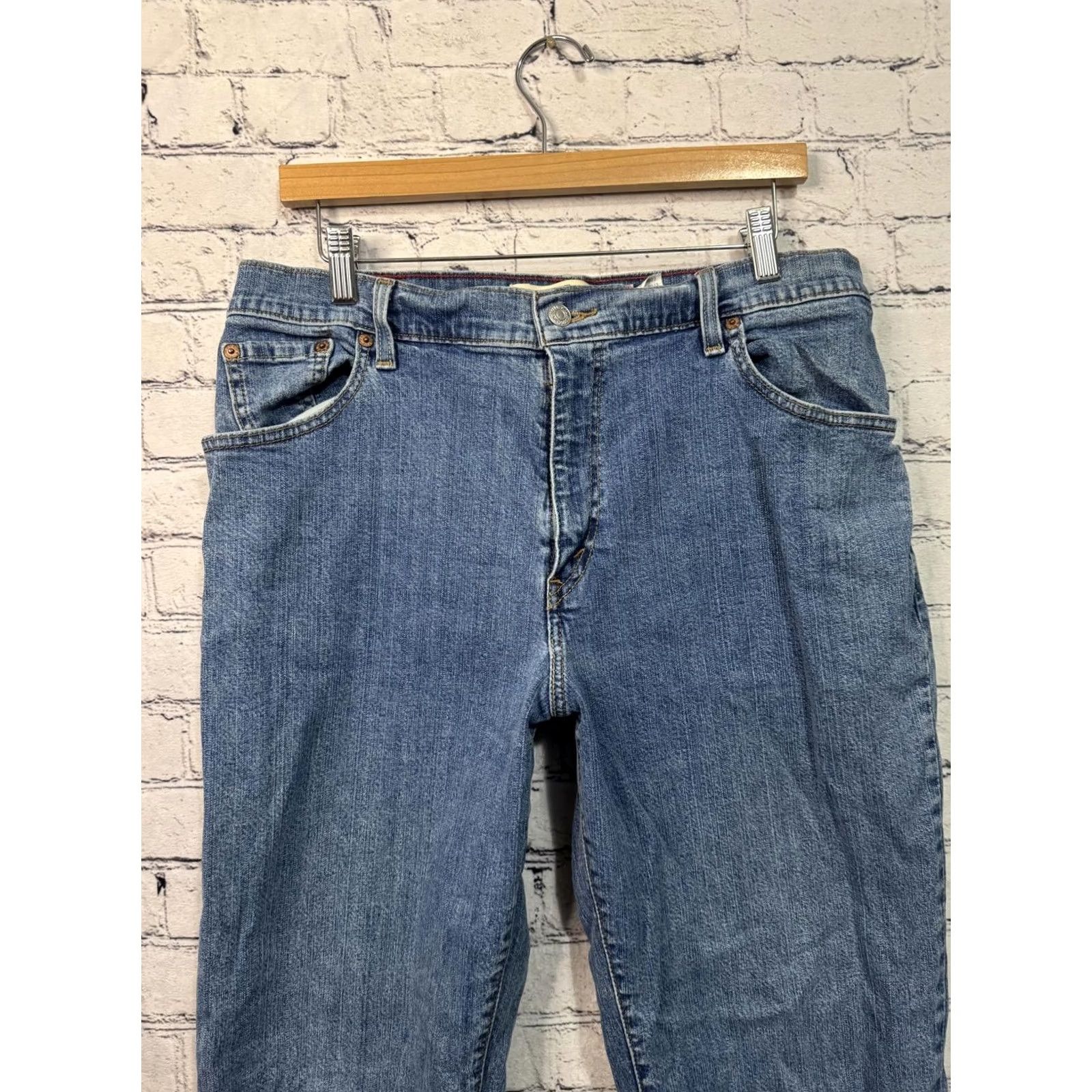 Levi's Levi's Relaxed Tapered Jeans Women 34x28 Denim Blue 34 Regular Cotton Spandex Five-Pocket Vintage No N/A Size 24" / US 00 / IT 34 - 4 Thumbnail