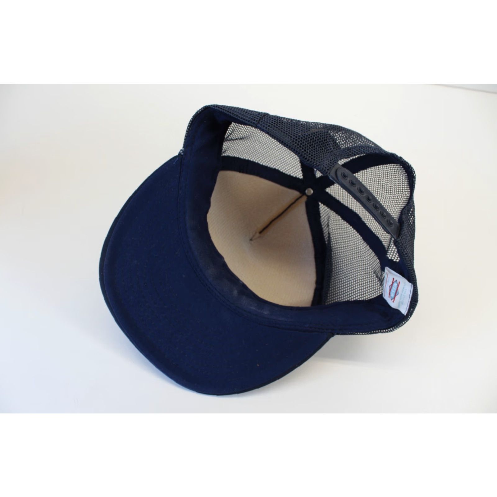 Champion VINTAGE General Mills Trucker Hat Navy Blue White Laurels Size ONE SIZE - 5 Thumbnail