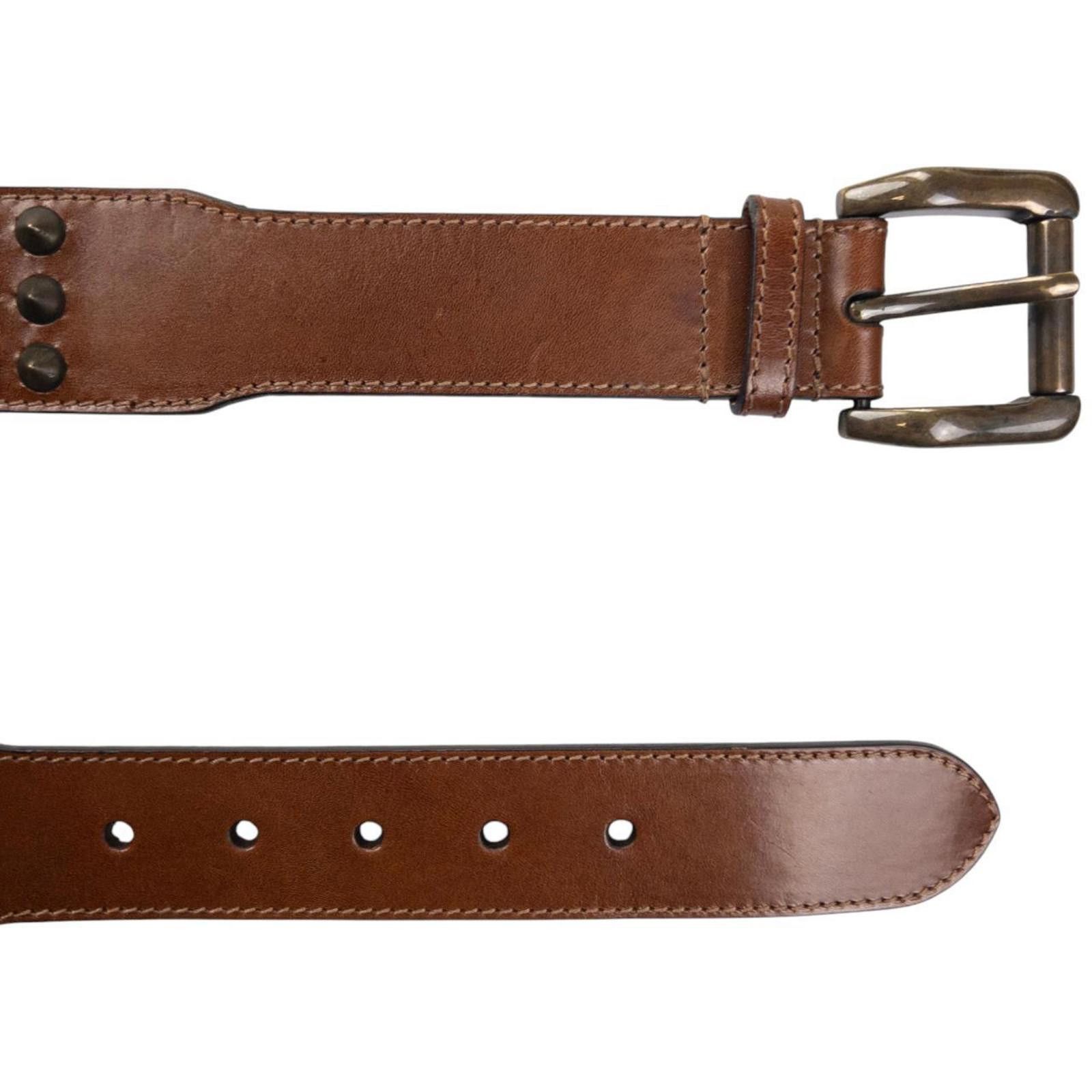 Burberry Vintage Burberry Studded Leather Belt Size W30 Size ONE SIZE - 4 Thumbnail