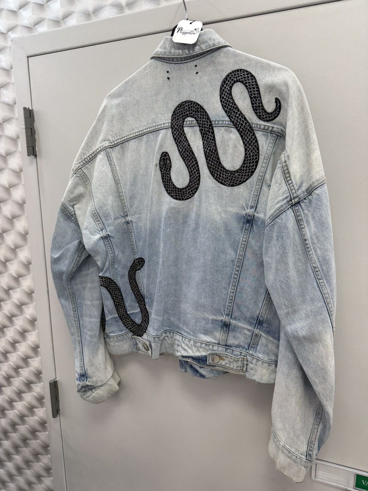 Amiri Amiri Snake Denim Jacket Size US L / EU 52-54 / 3 - 6 Thumbnail