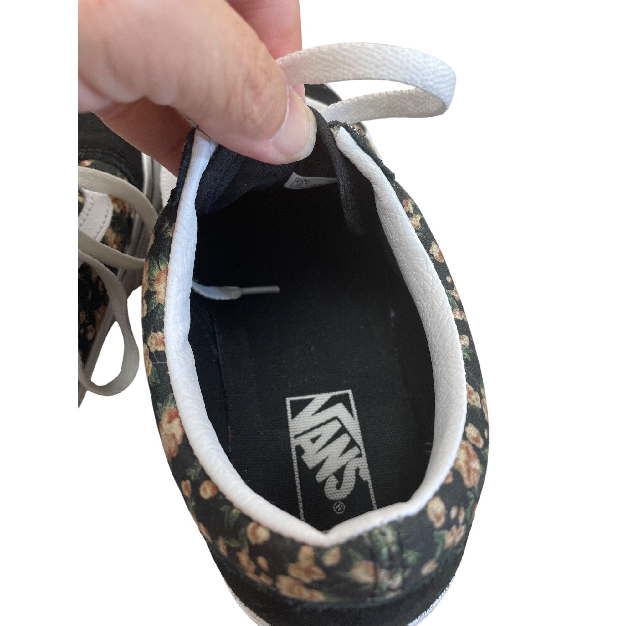 Vans Vans Old Skool Mens Black Floral leather Low Sneakers Size 1 Size US 10 / EU 43 - 9 Thumbnail
