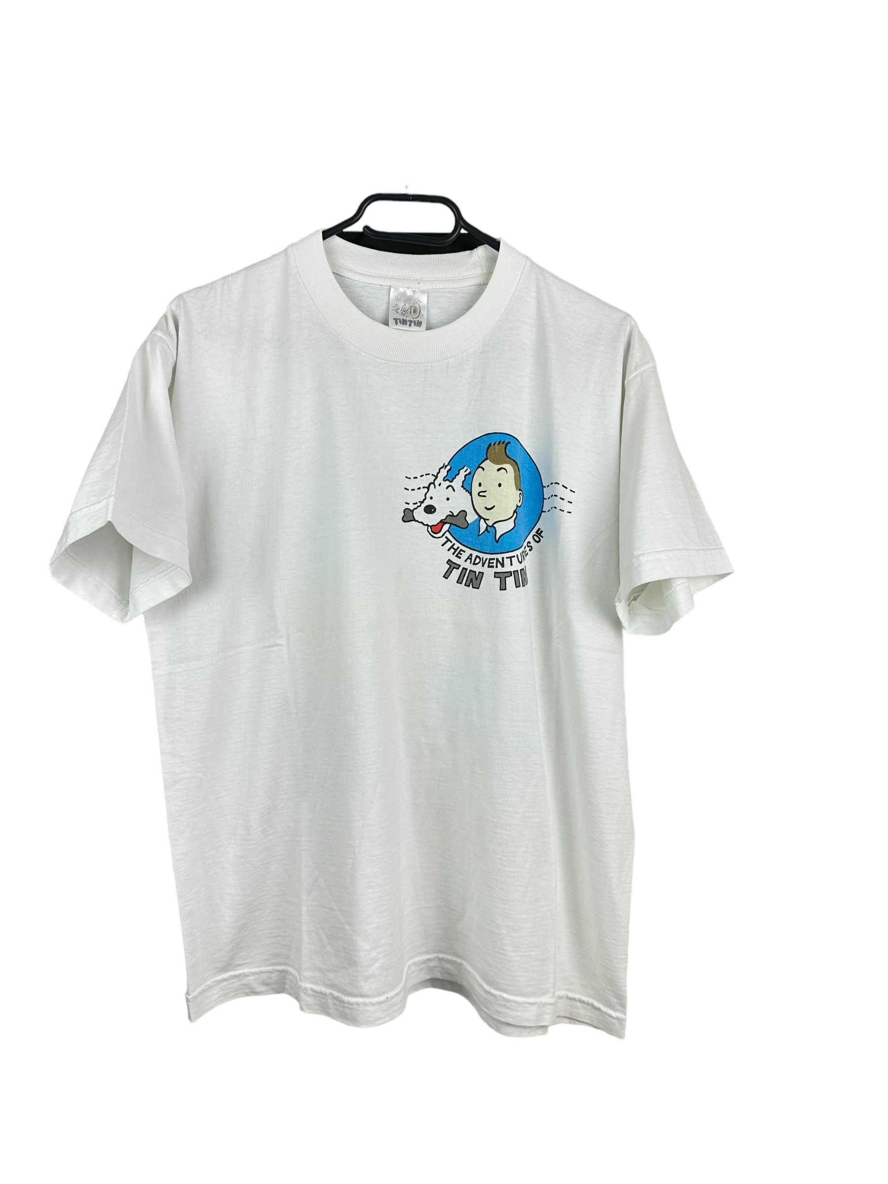 Cartoon Network × Vintage Vintage Adventures Tintin Cigaras Pharaon Shirt Tee Rare Size US L / EU 52-54 / 3 - 3 Thumbnail