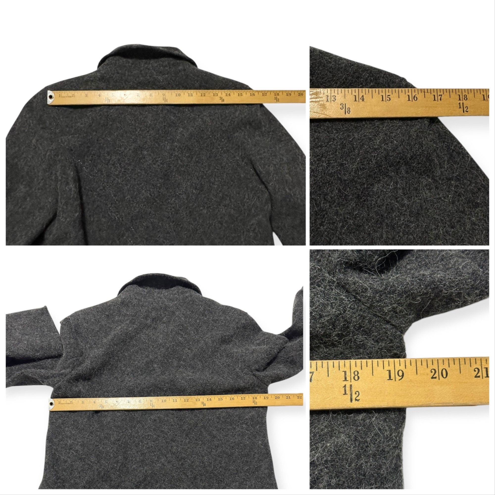 Nina Ricci Vintage Nina Ricci Gray Wool Blend Jacket, Size 42 FR Size M / US 6-8 / IT 42-44 - 14 Thumbnail