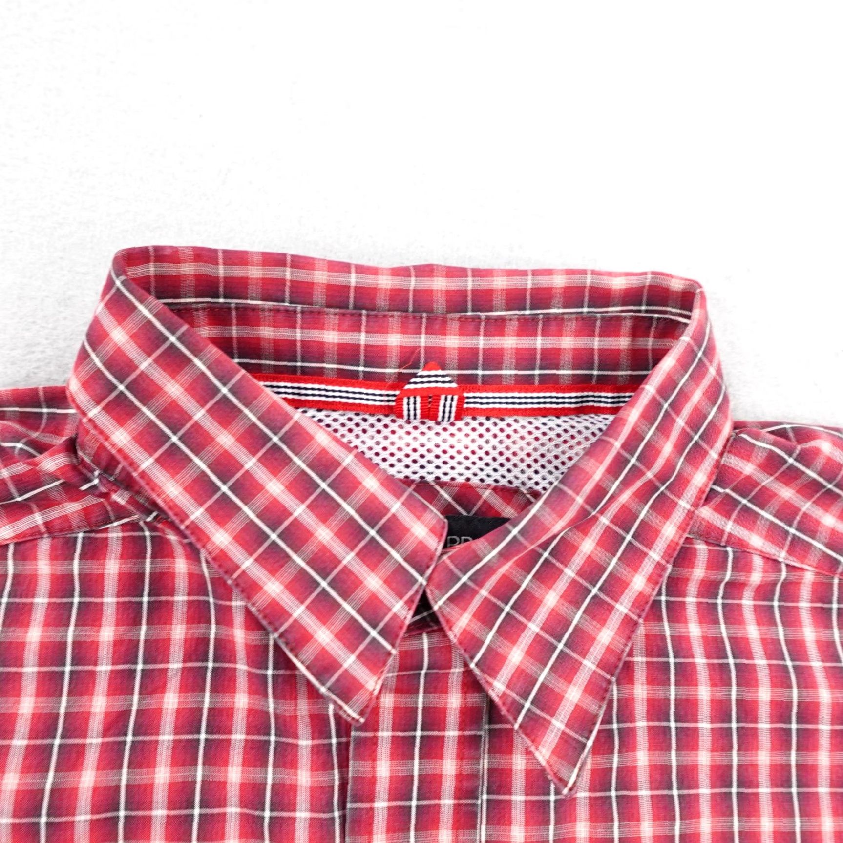 Ariat Ariat Shirt Western Pearl Snap Plaid Pro Series Red White Mens Large Regular Long Sleeve Button-Up Shirt Size US L / EU 52-54 / 3 - 2 Thumbnail