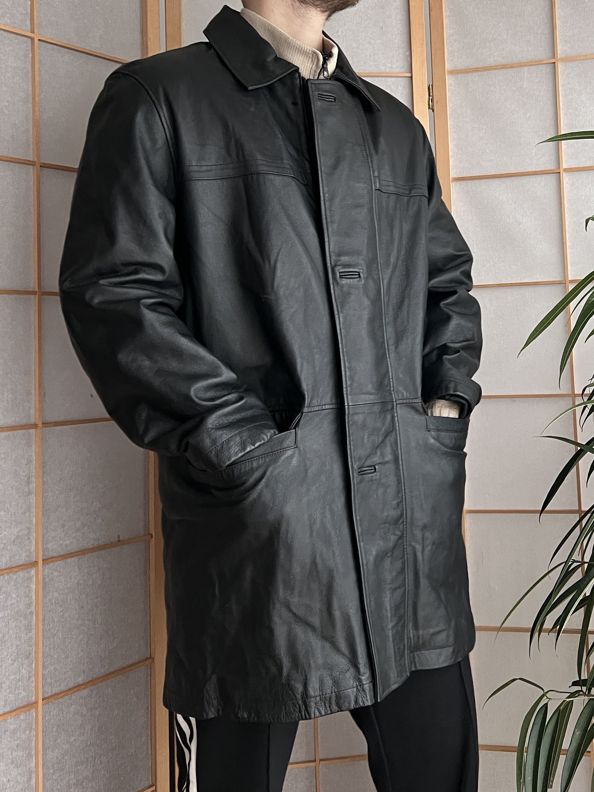 If Six Was Nine 14th Addiction Yohji Yamamoto style leather jacket LGB coat Size US XL / EU 56 / 4 - 6 Thumbnail