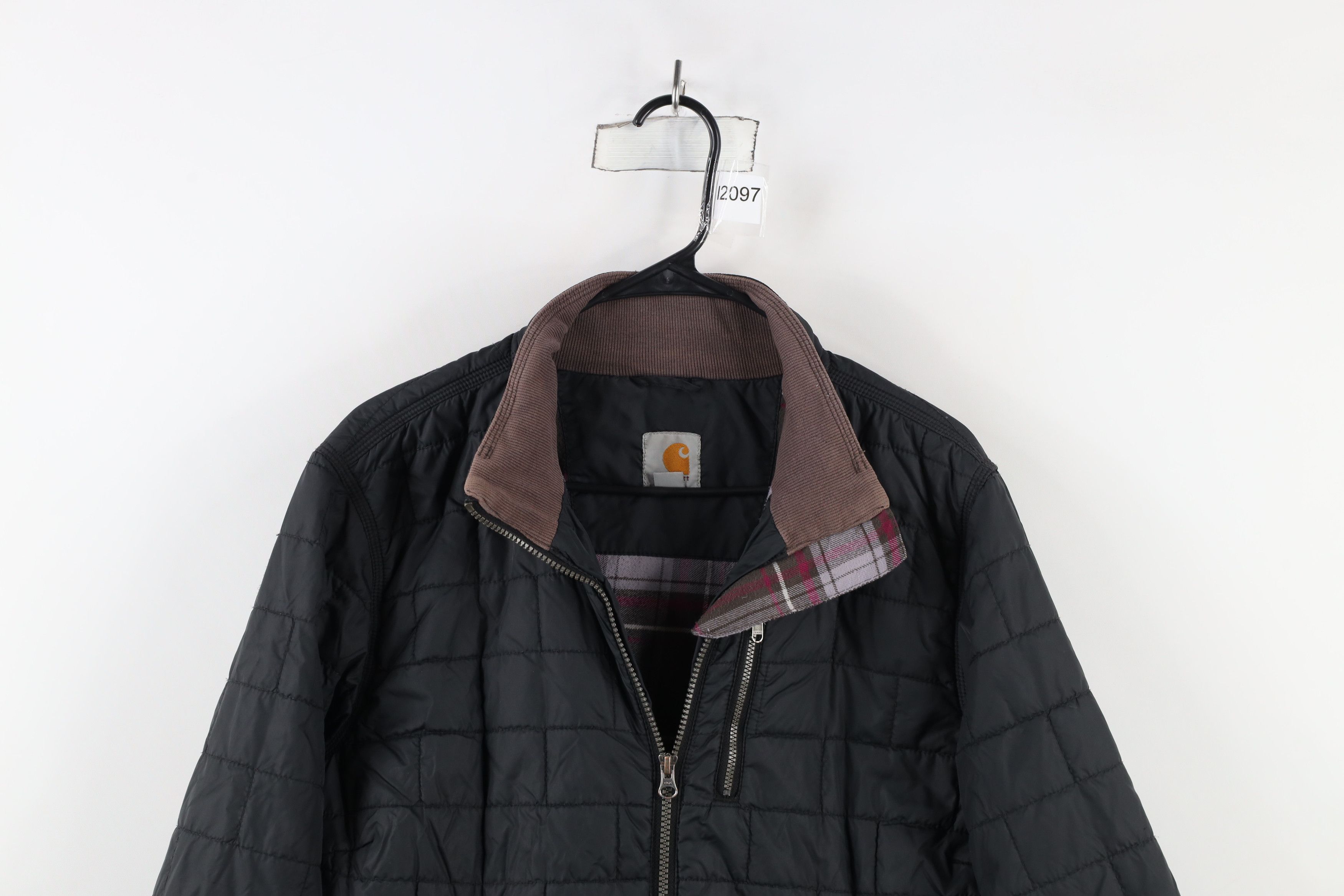 Carhartt × Vintage Vintage Y2K Carhartt Flannel Lined Quilted Puffer Jacket Size L / US 10 / IT 46 - 2 Thumbnail