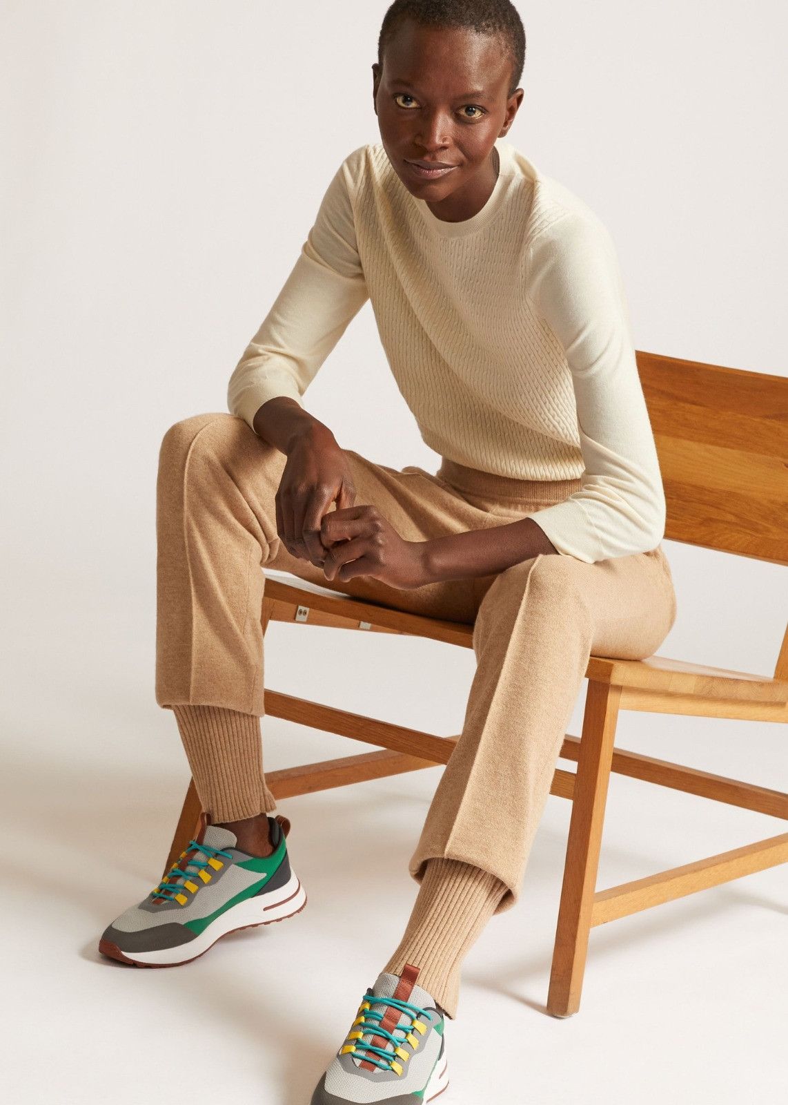 Loro Piana o1srvl11e1224 Mellbreak Cashmere Pant in Beige Size 26" / US 2 / IT 38 - 4 Thumbnail