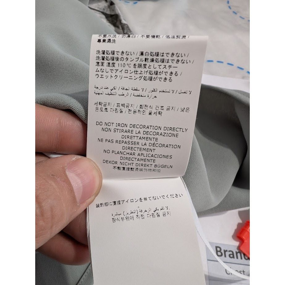 Off-White o1rshd1 MLB-Miami Marlin Cheese Shirt in Grey/Black/Blue Size US M / EU 48-50 / 2 - 18 Thumbnail
